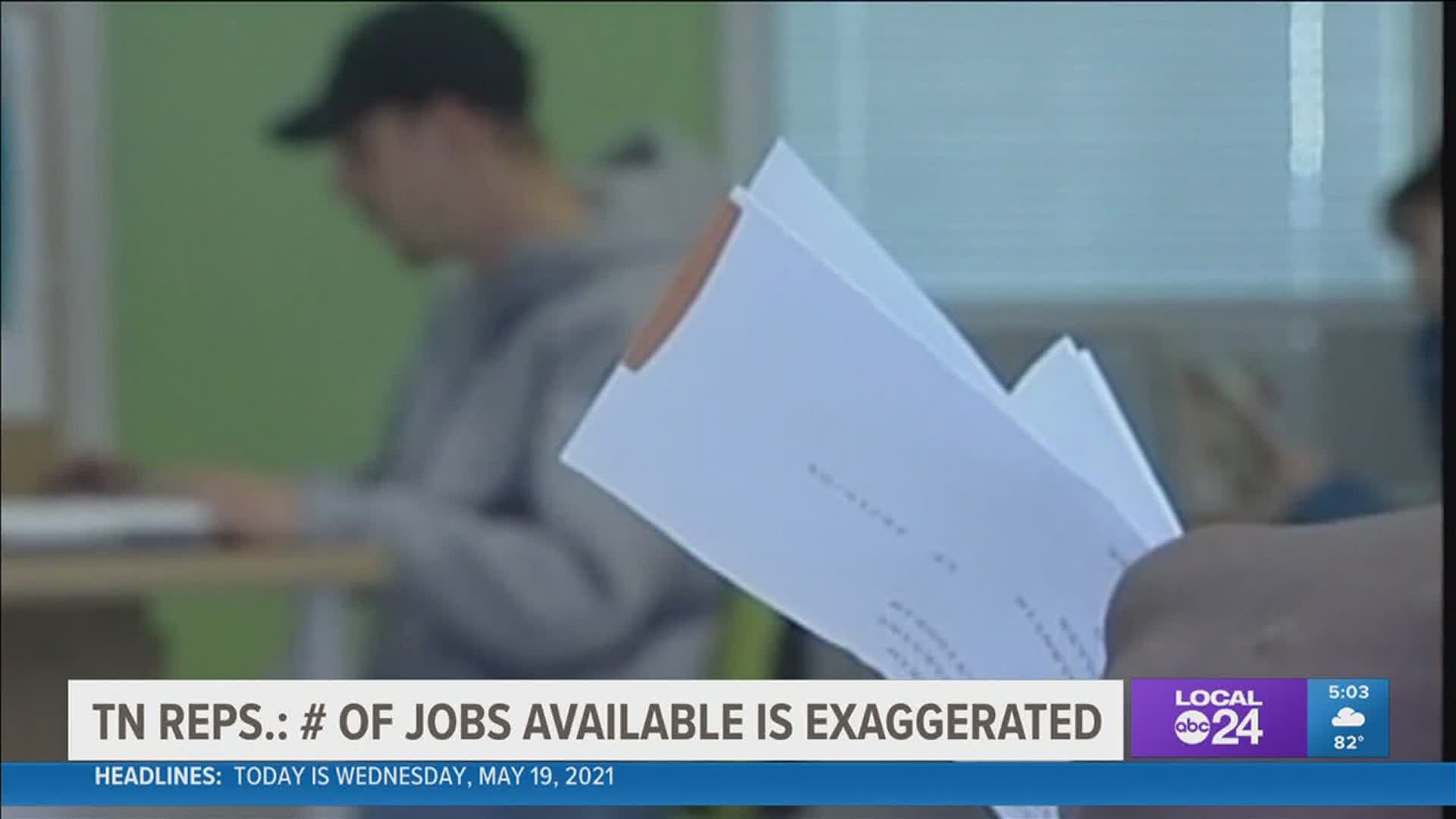 They said the number was not accurate when looking at jobs in metro cities versus rural areas.