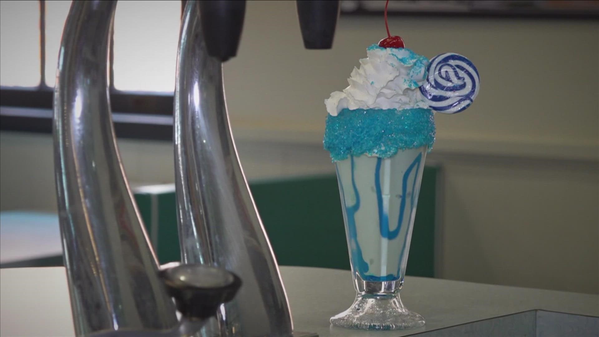 ABC24 Visual Storyteller Shiela Whaley explains how the owners of a 50s style soda fountain are celebrating as Ford’s Blue Oval City comes to town.