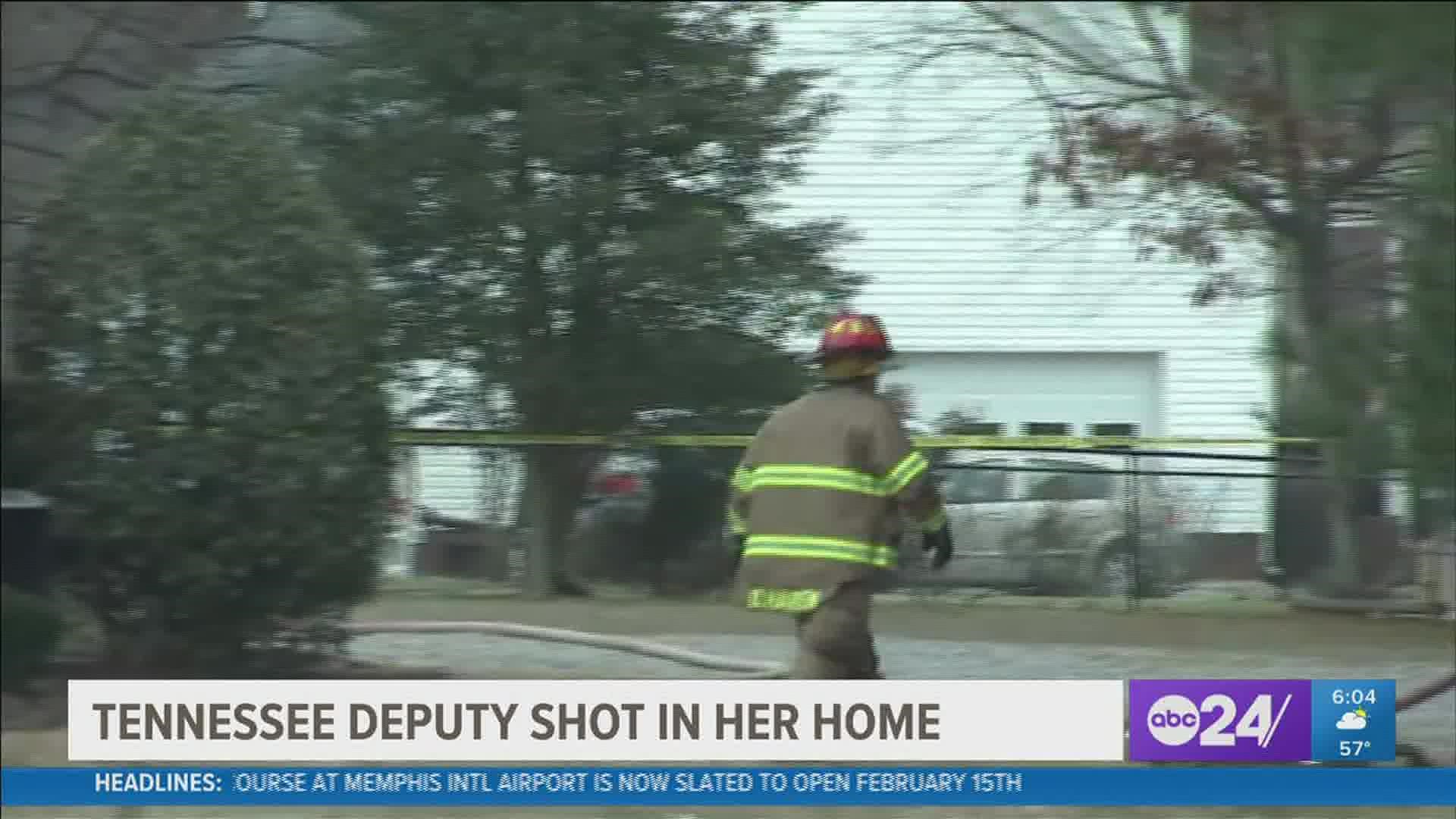 The sheriff's office said a deputy went to her home on Highway 41N in Springfield to check on her and found her home engulfed in flames.
