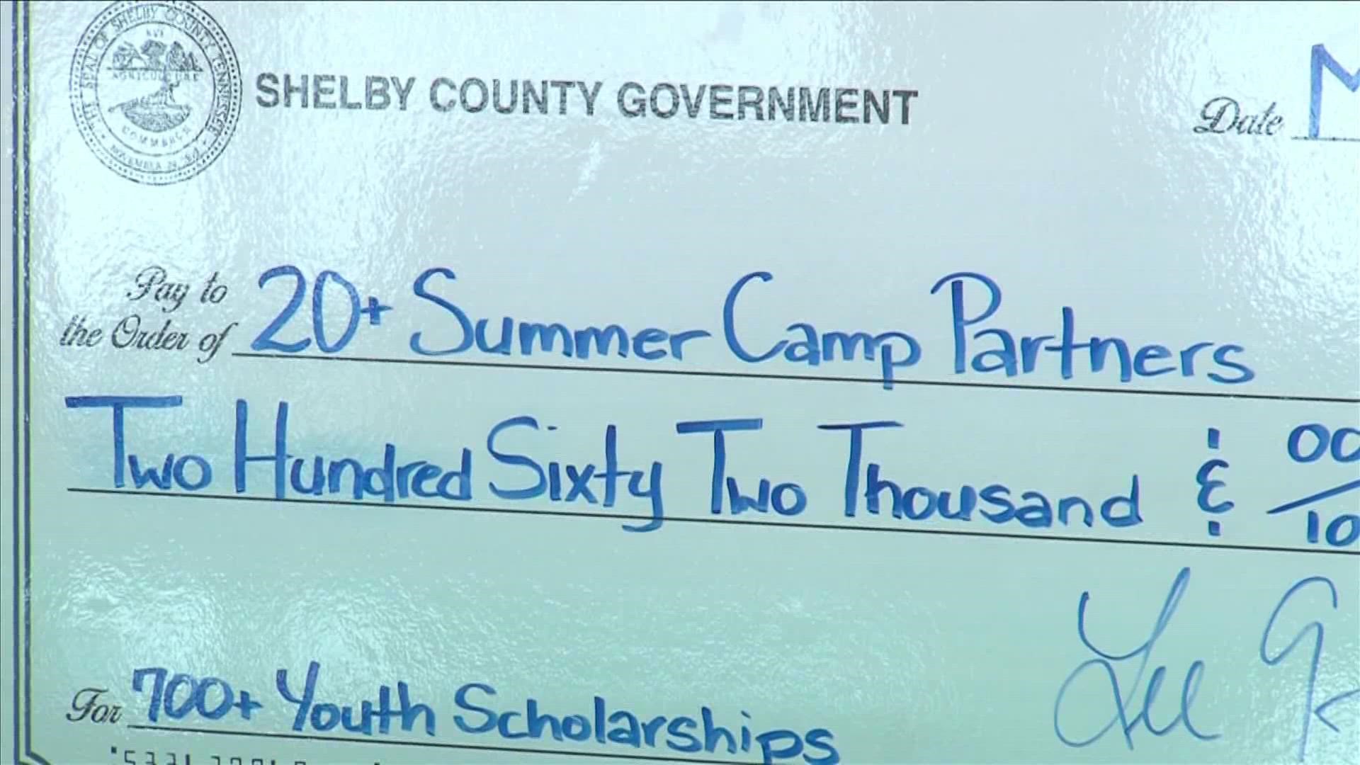 List Shelby County's Youth Summer Camp Scholarship program