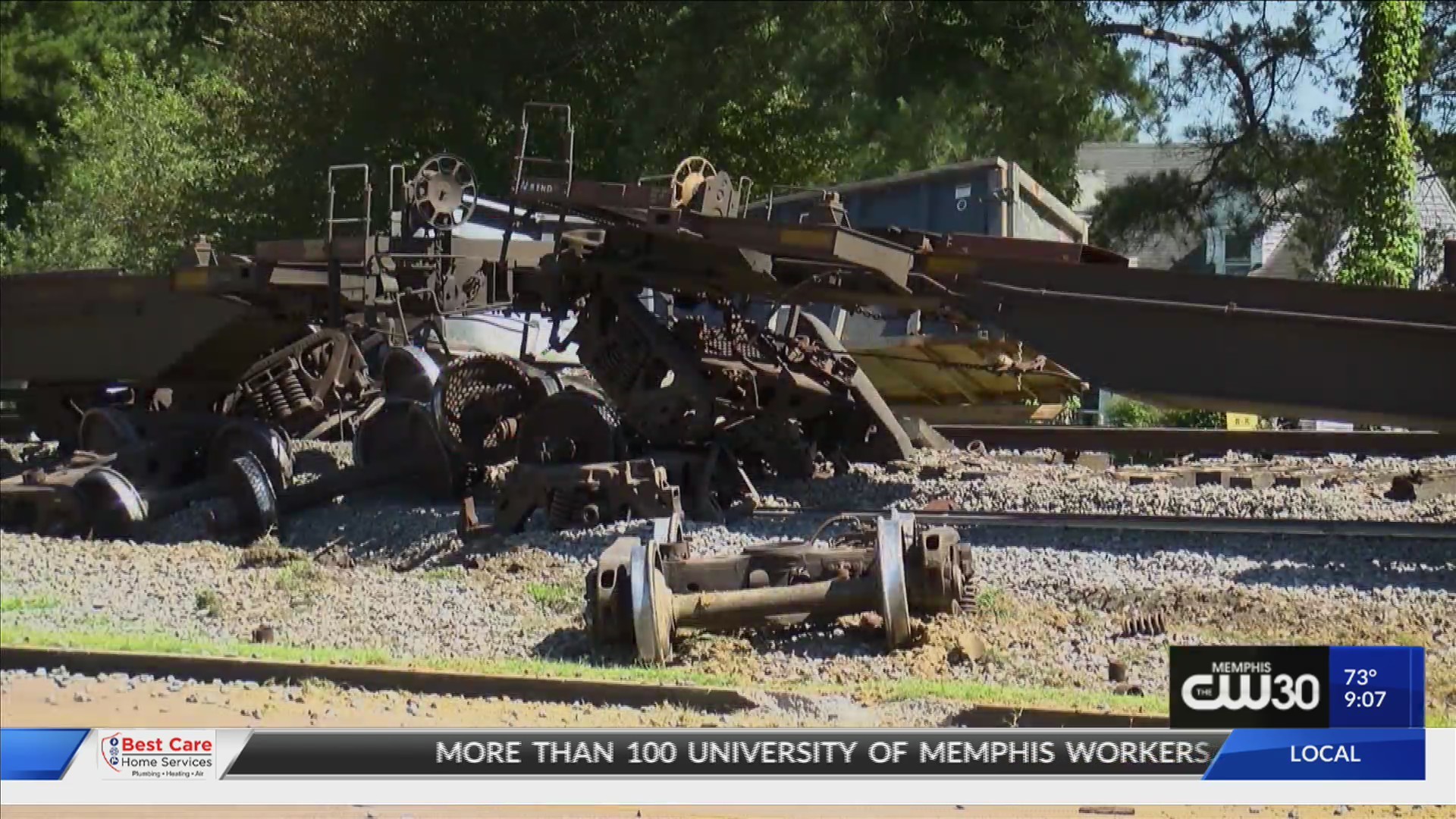 Man dies after truck crashes with train in Germantown