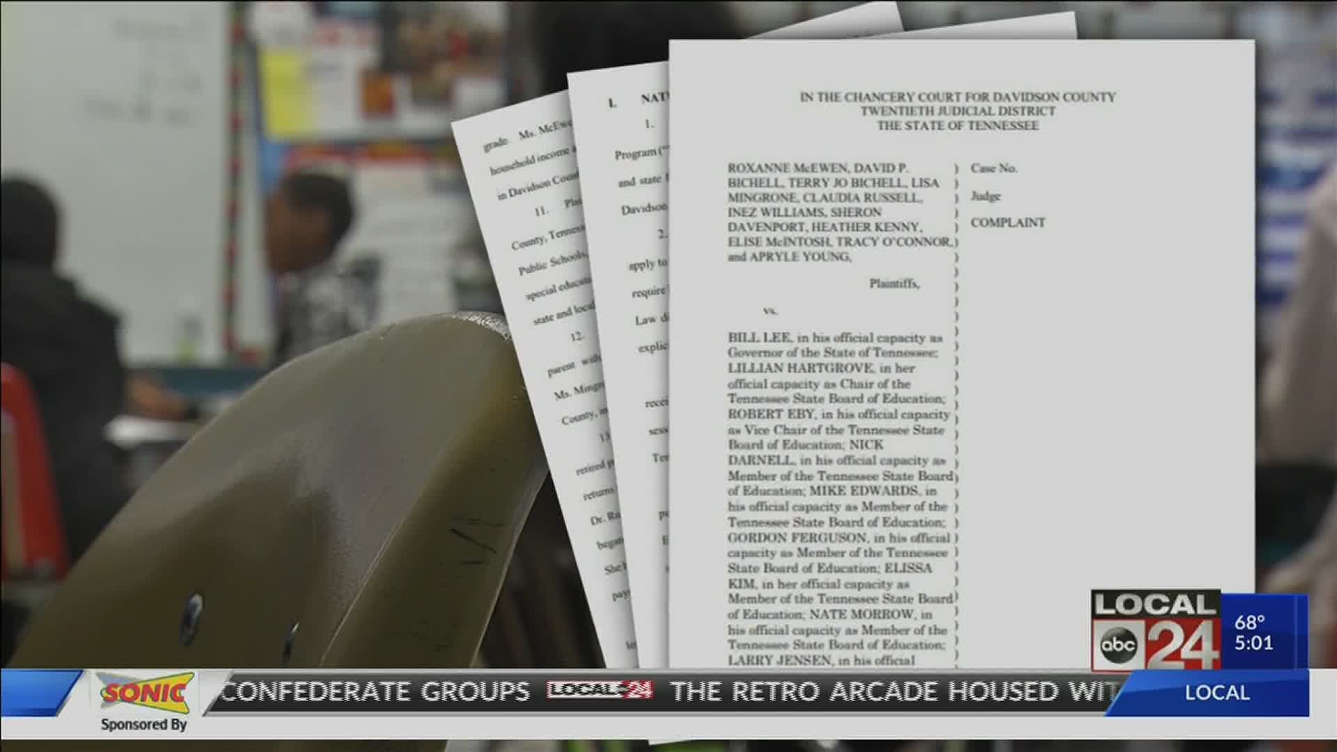 Lawsuit is second filed in less than a month against education savings accounts, a program Gov. Bill Lee hopes will begin this fall