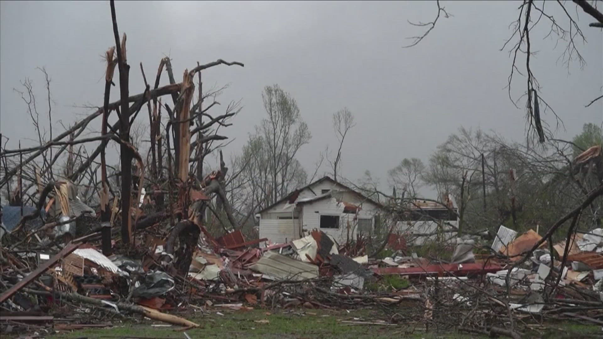 The tornado killed 25 and injured dozens in Mississippi. It destroyed many homes and businesses in Rolling Fork and Amory.