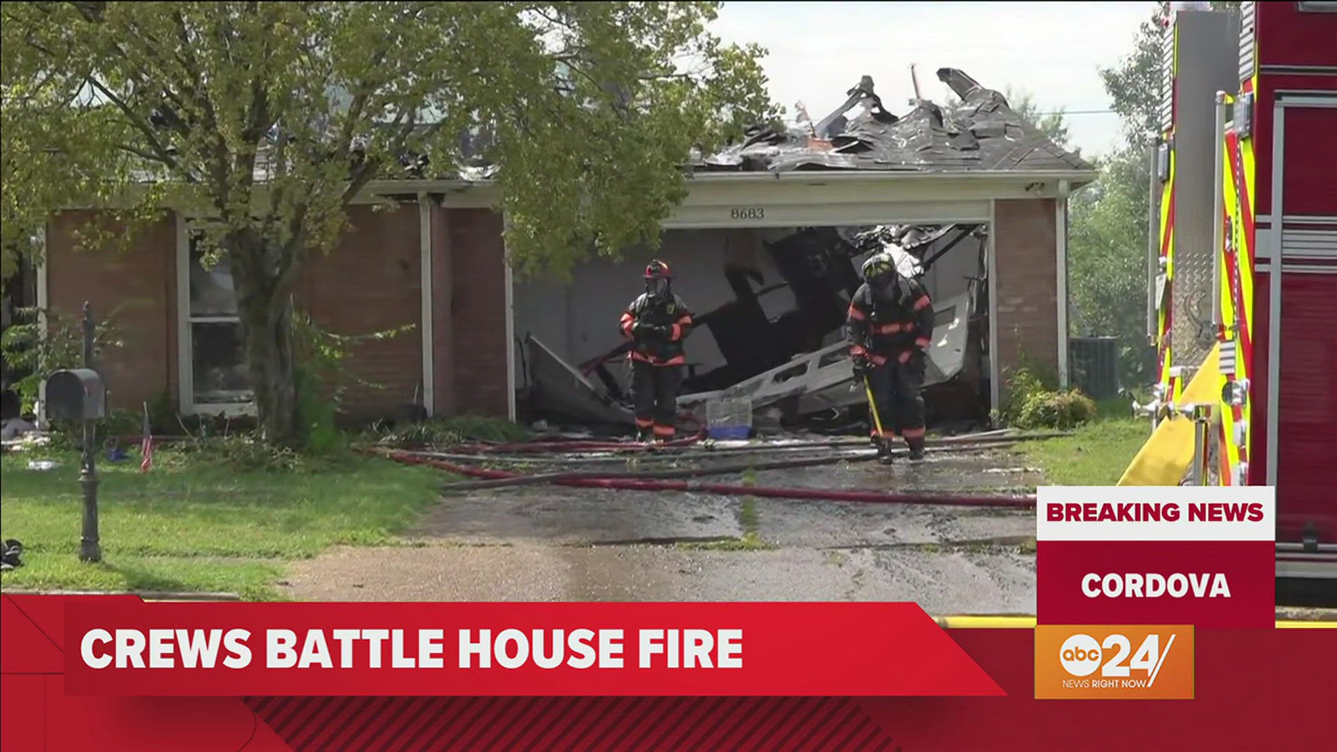 The Shelby County Fire Department responded to the fire in the 8000 block of Bazemore Road, near Shelley Renee Lane.