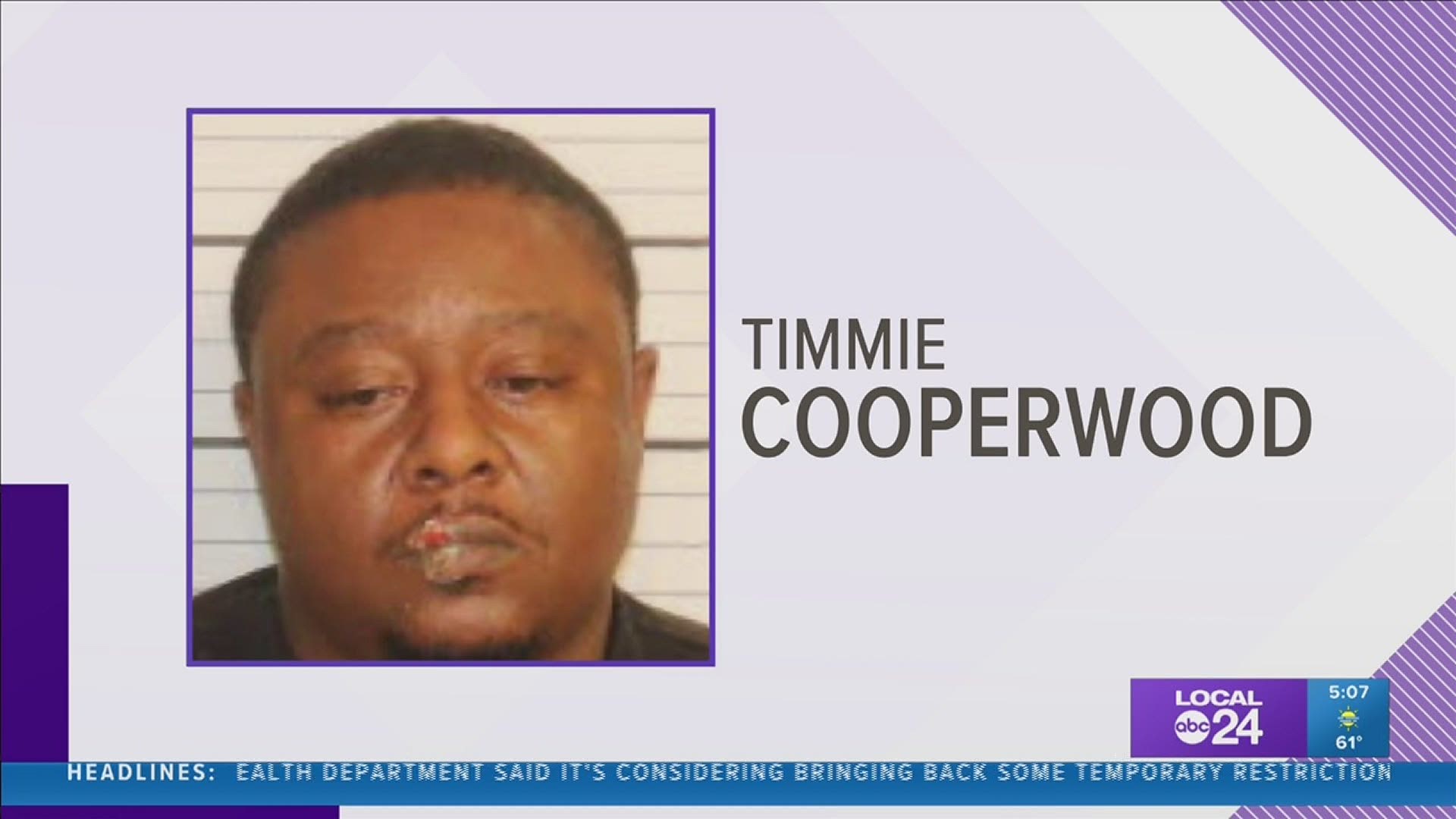 Terrence Cooperwood is accused of killing the mother of his children.