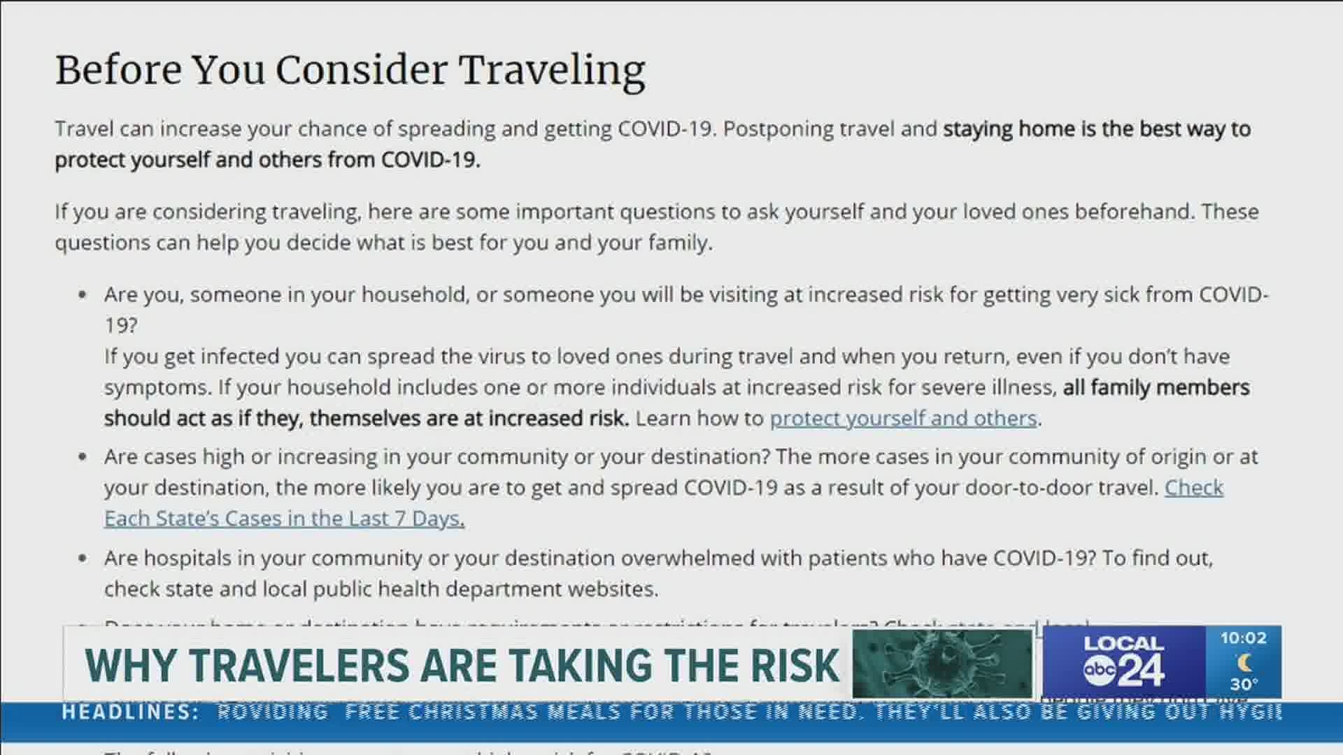 Flyers said seeing family is worth the risk of traveling in the middle of a pandemic.