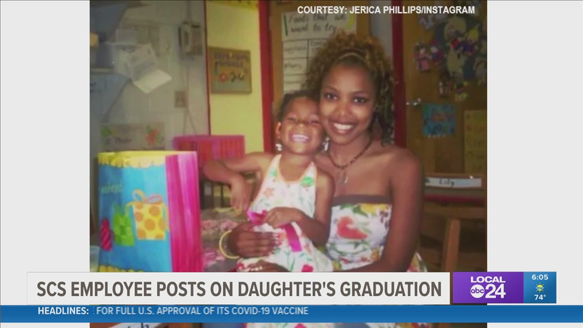 Phillips is celebrating her daughter's recent graduation, and her story of how life comes first circle was featured on Good Morning America.
