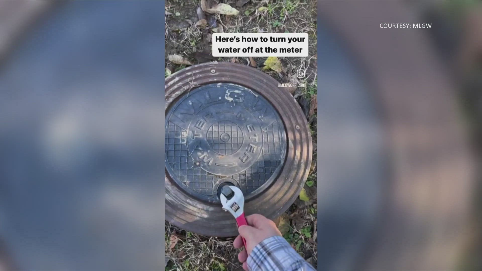 MLGW shared a video explaining how to turn off your water connection at the source if your pipes burst from freezing weather.