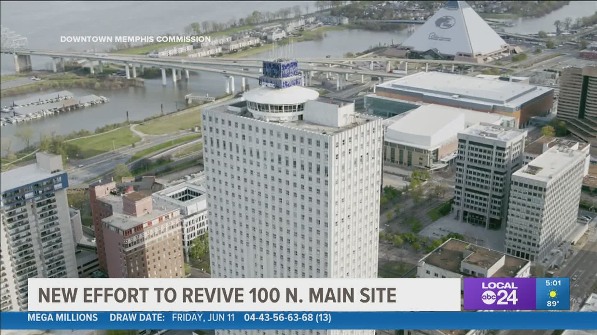 Developers asked to submit proposals to redevelop downtown's tallest building and 2-acre site.