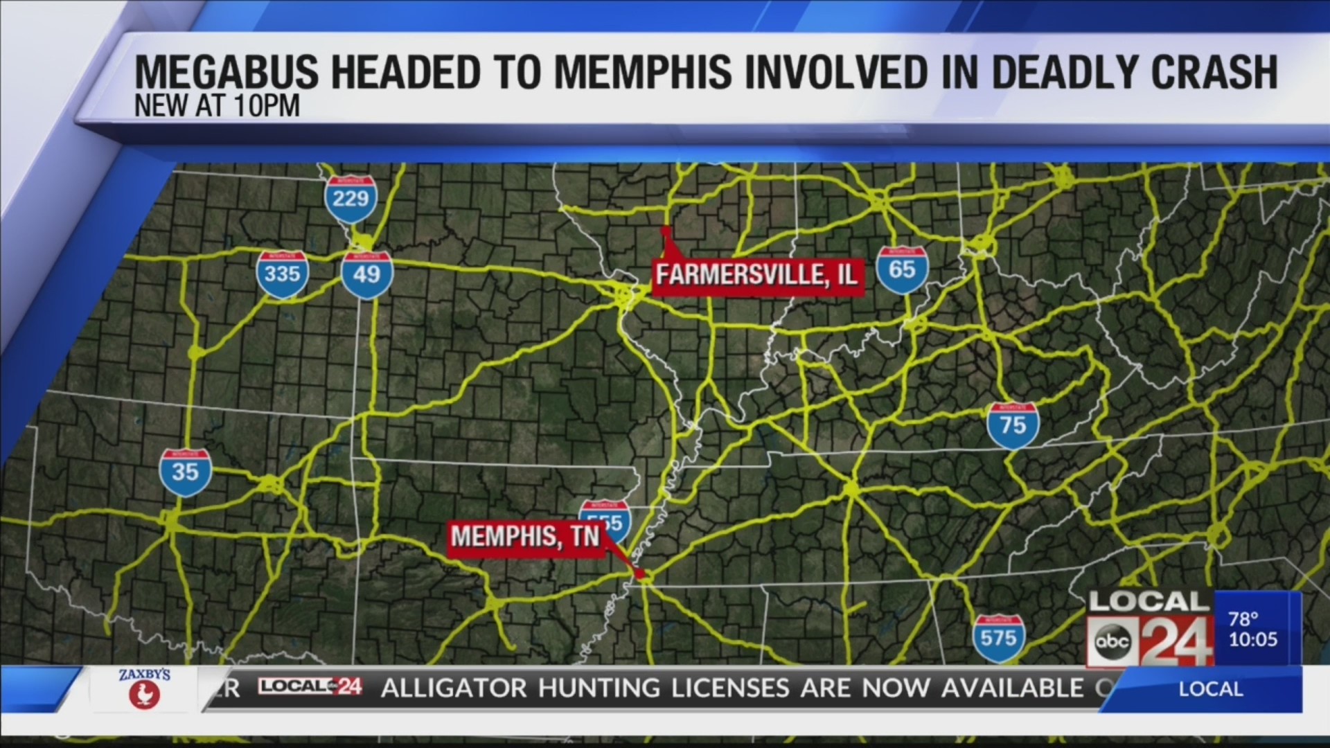 Several injured Megabus crash headed to Memphis