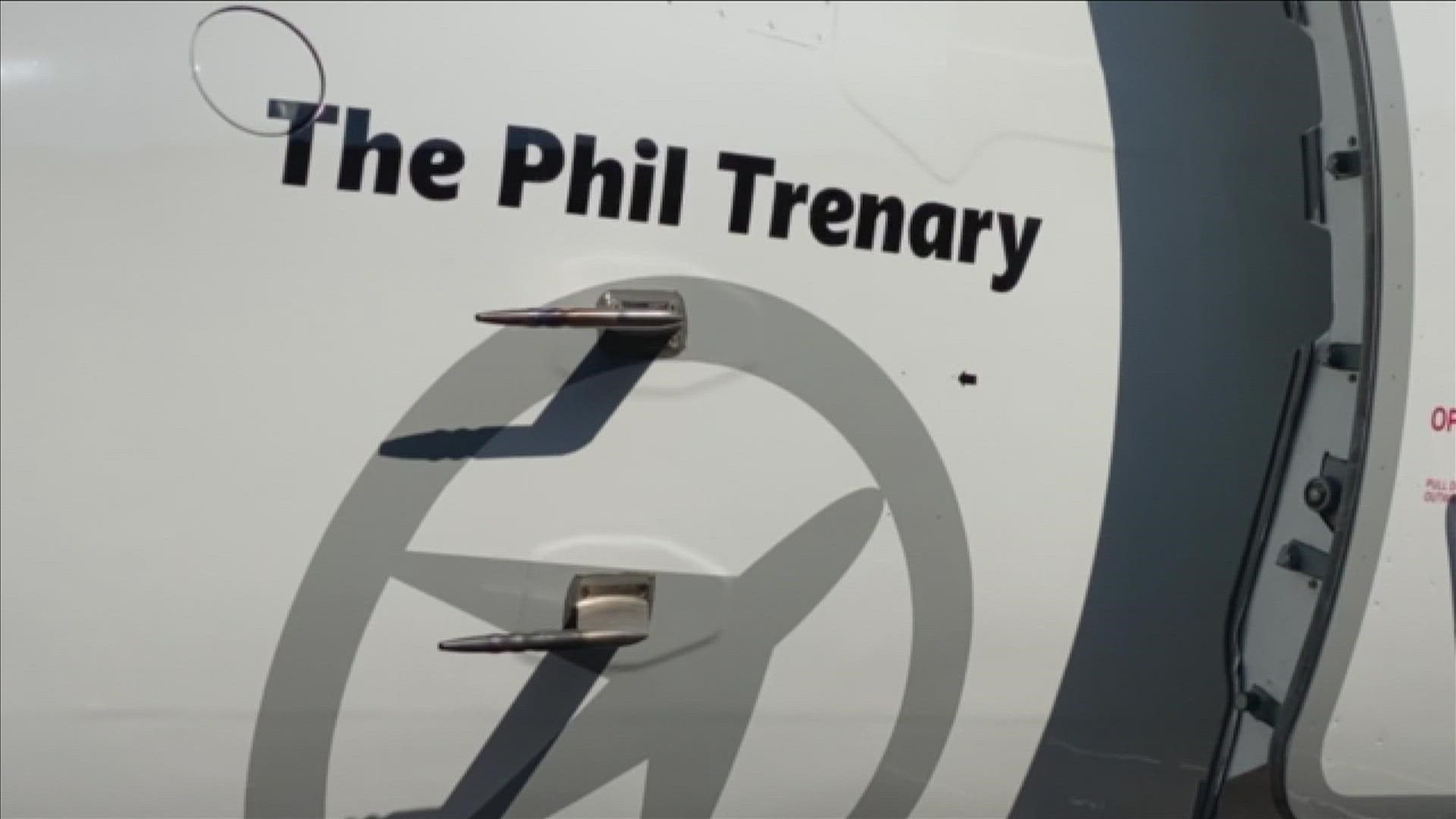 "We thought this would be the most fitting tribute - that we could have is a plane that was operated by Phil Trenary, named the Phil Trenary,” said CEO Stan Little.