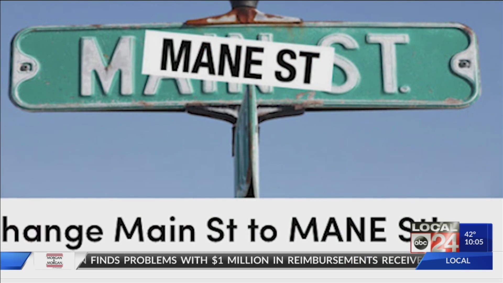 Road name changes Forrest to Forest and Main to Mane