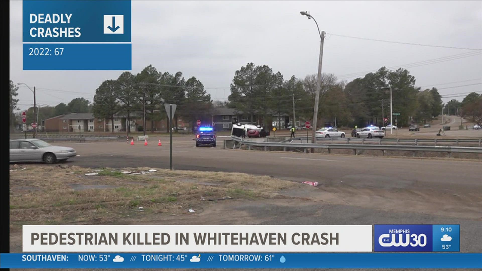 A person was hit and killed in a crash at Dalton and Shelby Drive in Whitehaven.