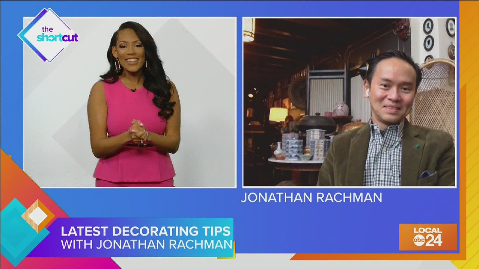 Check out the latest decorating trends and get tips from Jonathan Rachman. Join Sydney Neely on The Shortcut.