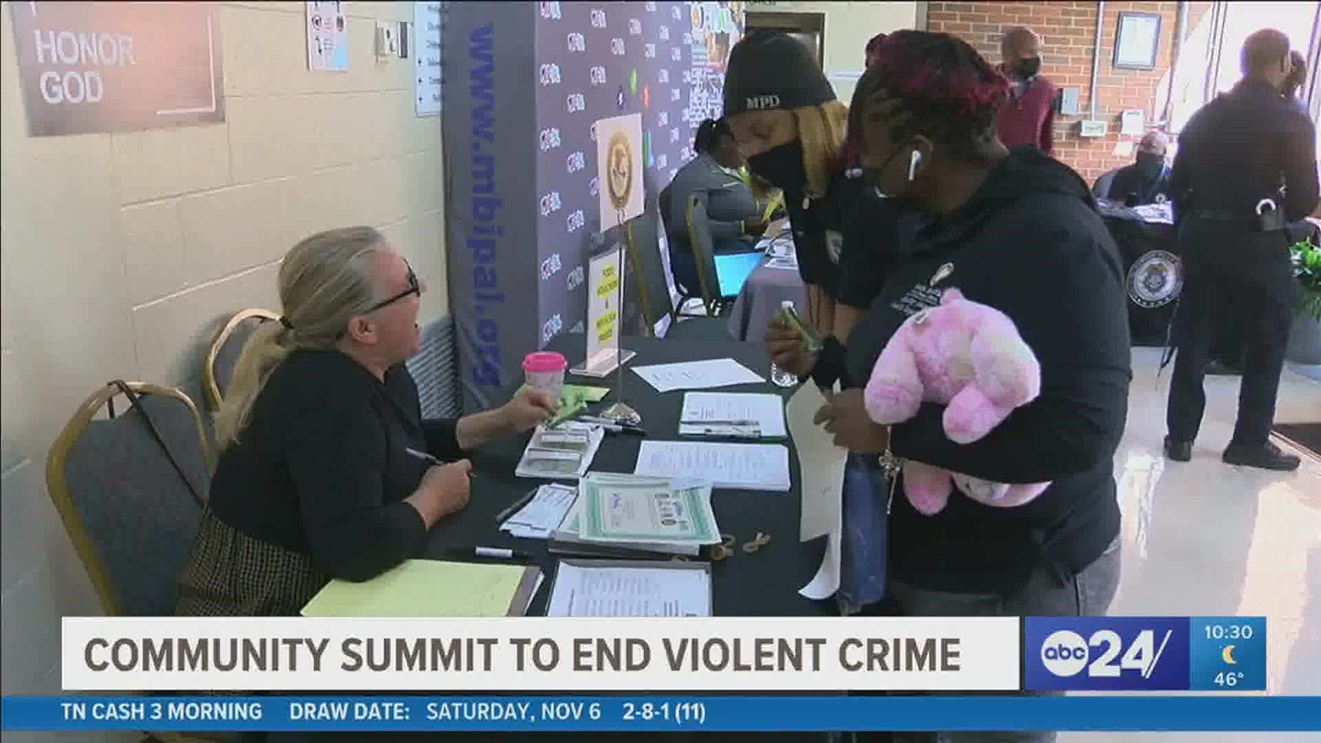 Multiple organizations came together on Saturday in Frayser in an attempt to reduce violent crimes.