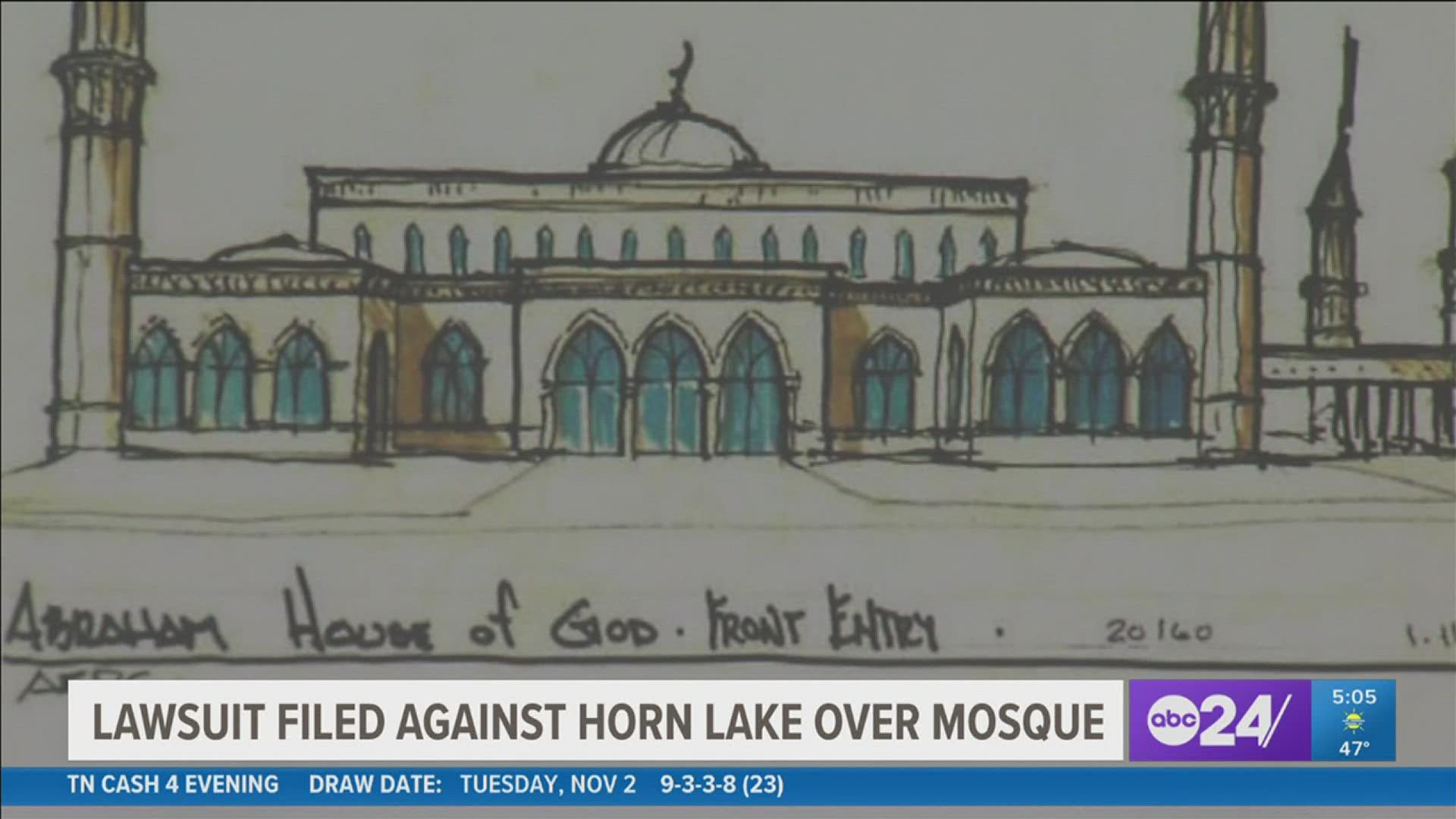 The complaint claims Horn Lake alderman denied approval for the Abraham House of God mosque because the plaintiffs are Muslim.