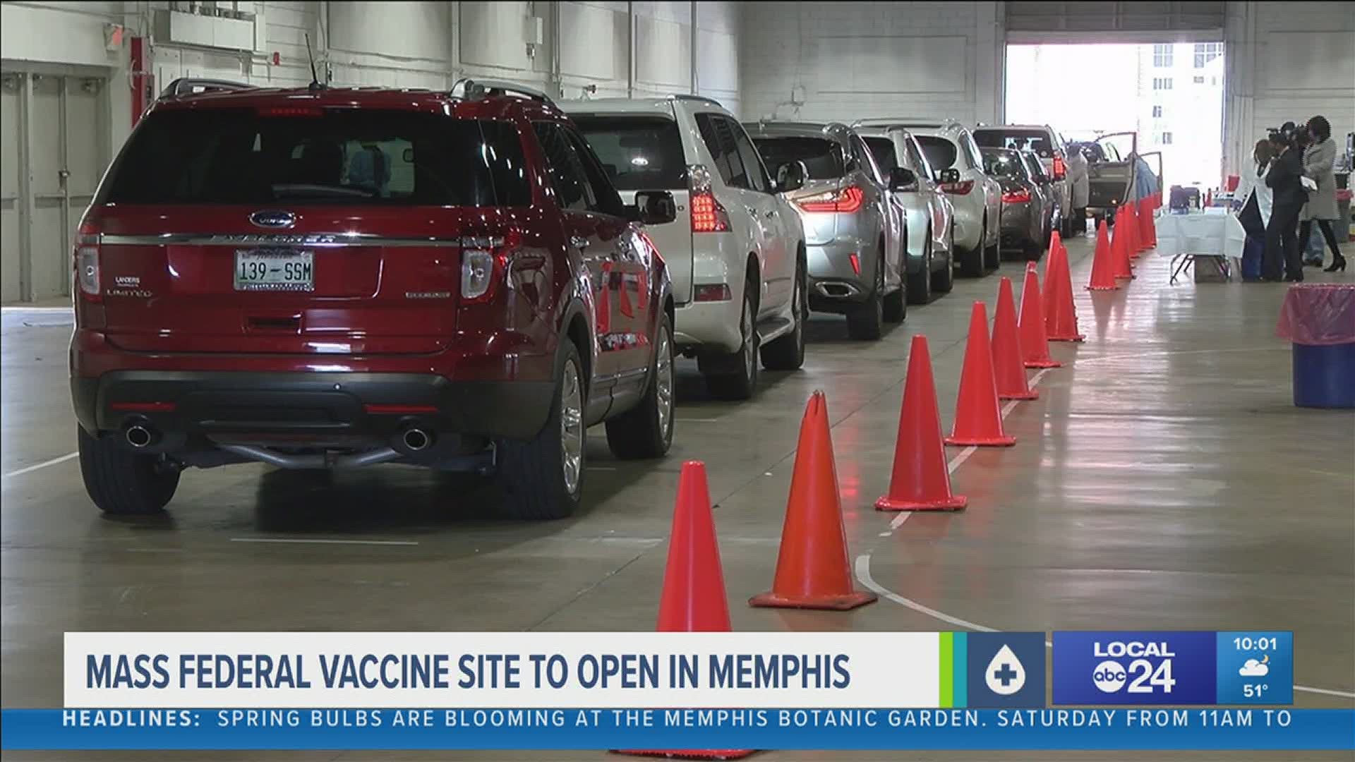 Memphis is one of five cities chosen by the White House to have a mass vaccination site.