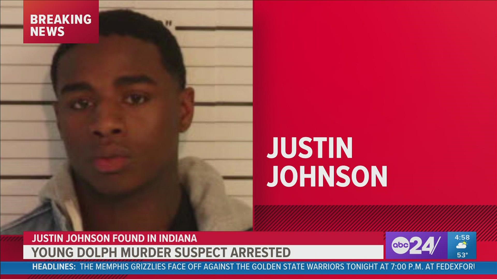 U.S. Marshals announced Johnson, wanted in the Memphis rapper's killing, was captured about 3:00 p.m. CT on Tuesday, January 11, 2022, in Indiana.