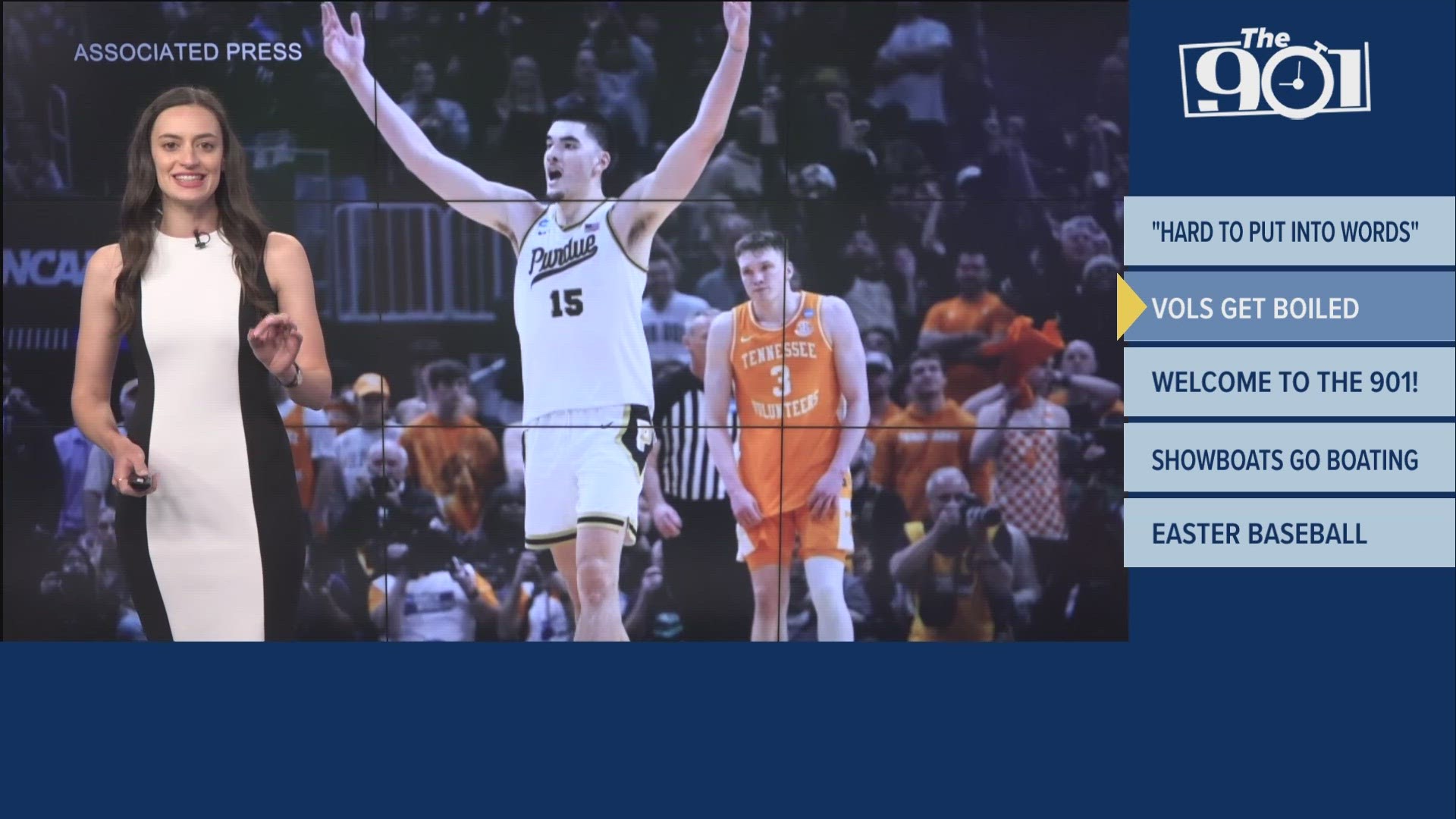 Purdue's Zach Edey went for a career-high 40 points to muscle the Boilermakers into the program’s first Final Four since 1980 with 72-66 win over Tennessee.