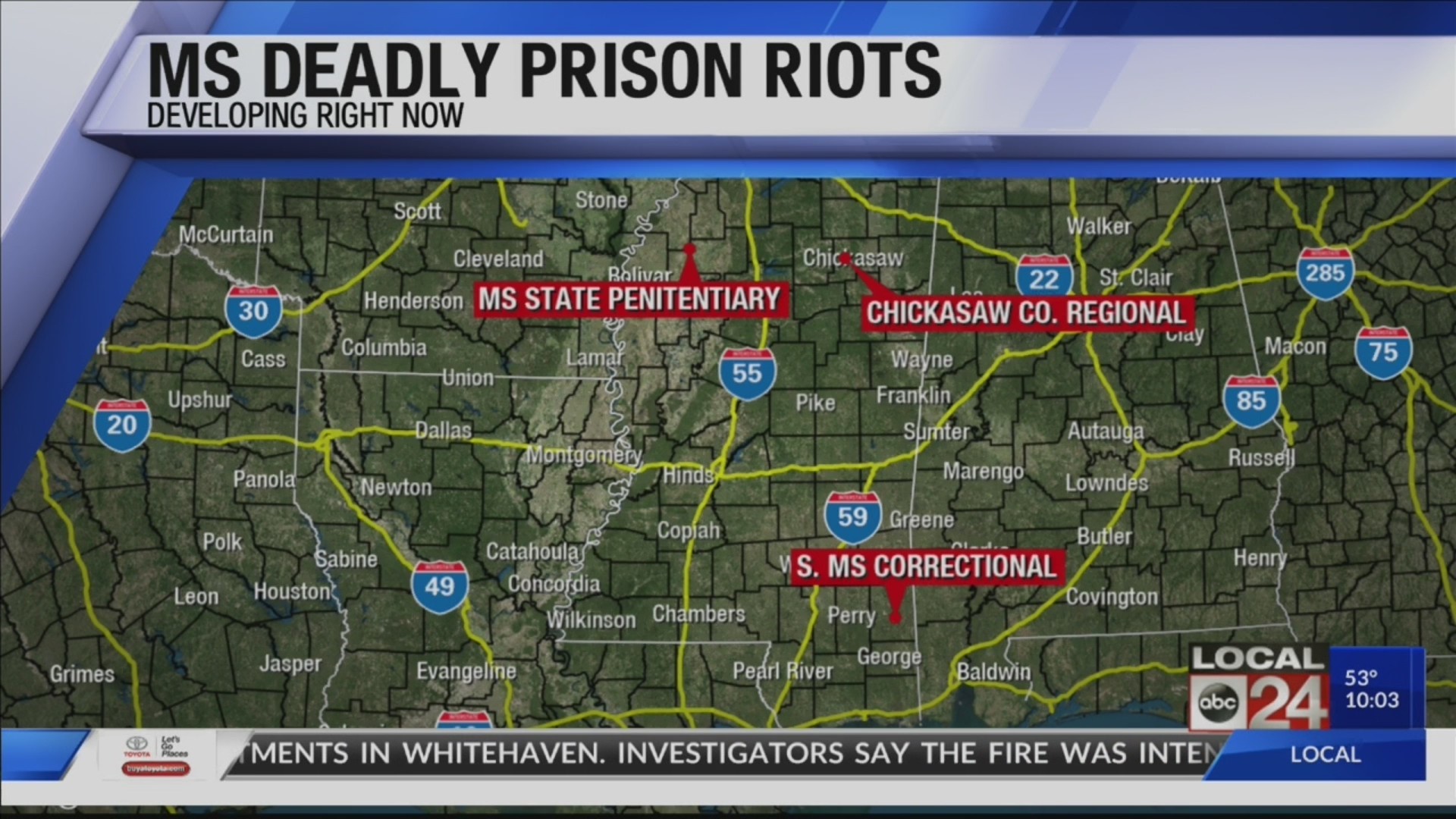 Four inmates have died in Mississippi state prisons this week, prisons on lockdown, visitation canceled