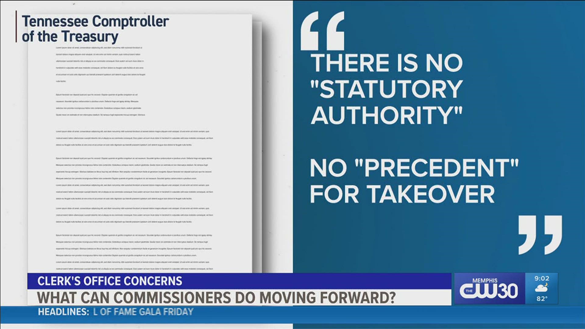 Amid ongoing Wanda Halbert controversies, Comptroller Jason Mumpower said he won't take over the embattled clerk's office.