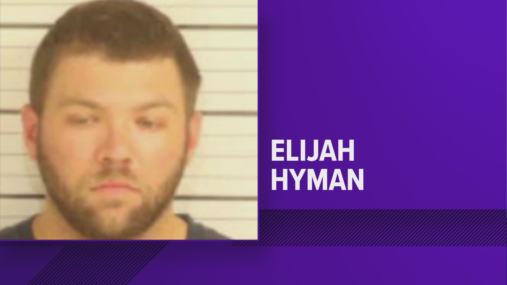 Police responded to an armed mental consumer call near 3 a.m. in the 200 block of South Main Street Saturday. Hyman's bond was set at $50,000.