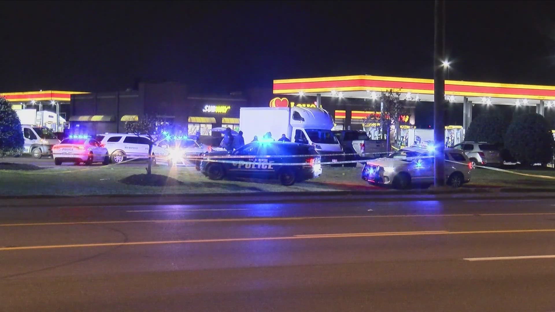 Memphis Police responded to the shooting Sunday, March 17, around 8:50 p.m. in the 3300 block of Lamar Avenue at a gas station.