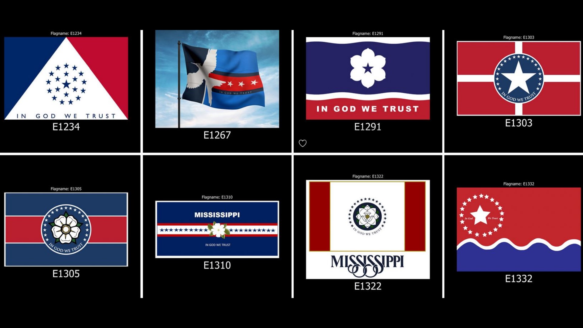 new Mississippi state flag designs