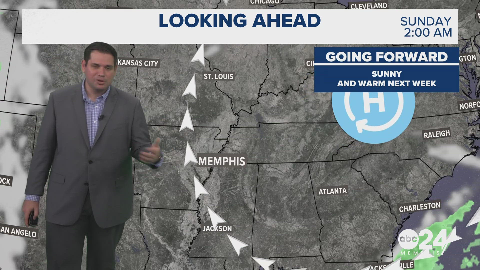 Temperatures will be close to normal going into the weekend. Dry weather continues for the next week.