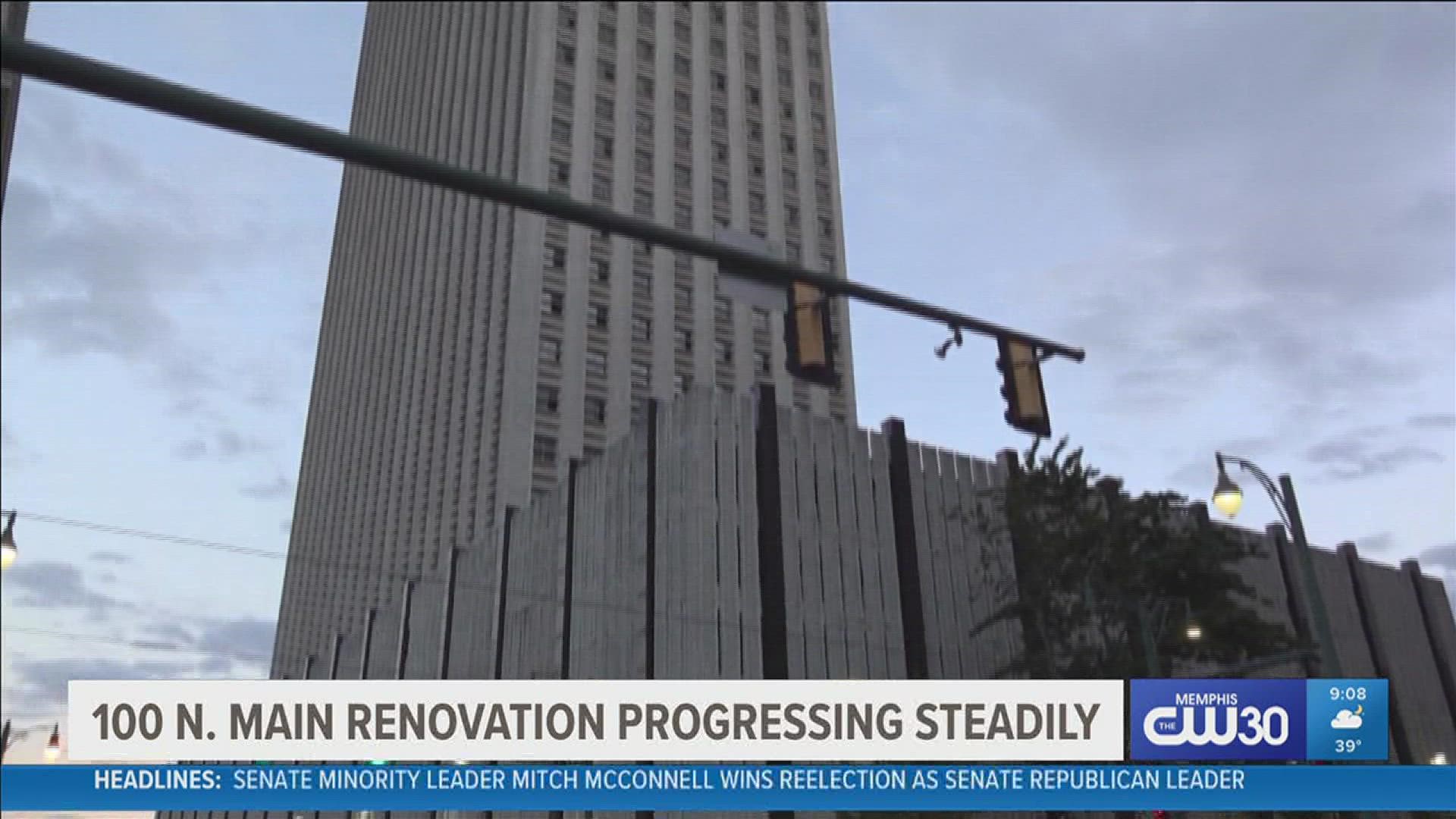 The Downtown Memphis Commission presented plans to clean and refurbish the building.