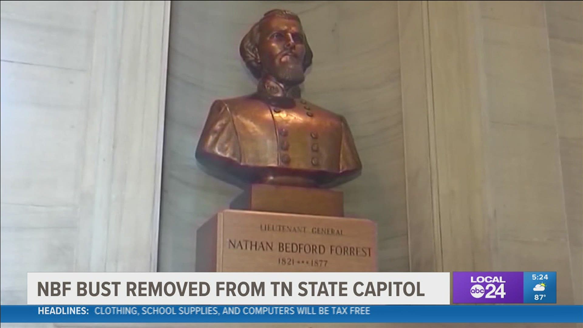 Local 24 News political analyst and commentator Otis Sanford shares his point of view on moving Nathan Bedford Forrest’ bust from the Tennessee Capitol.