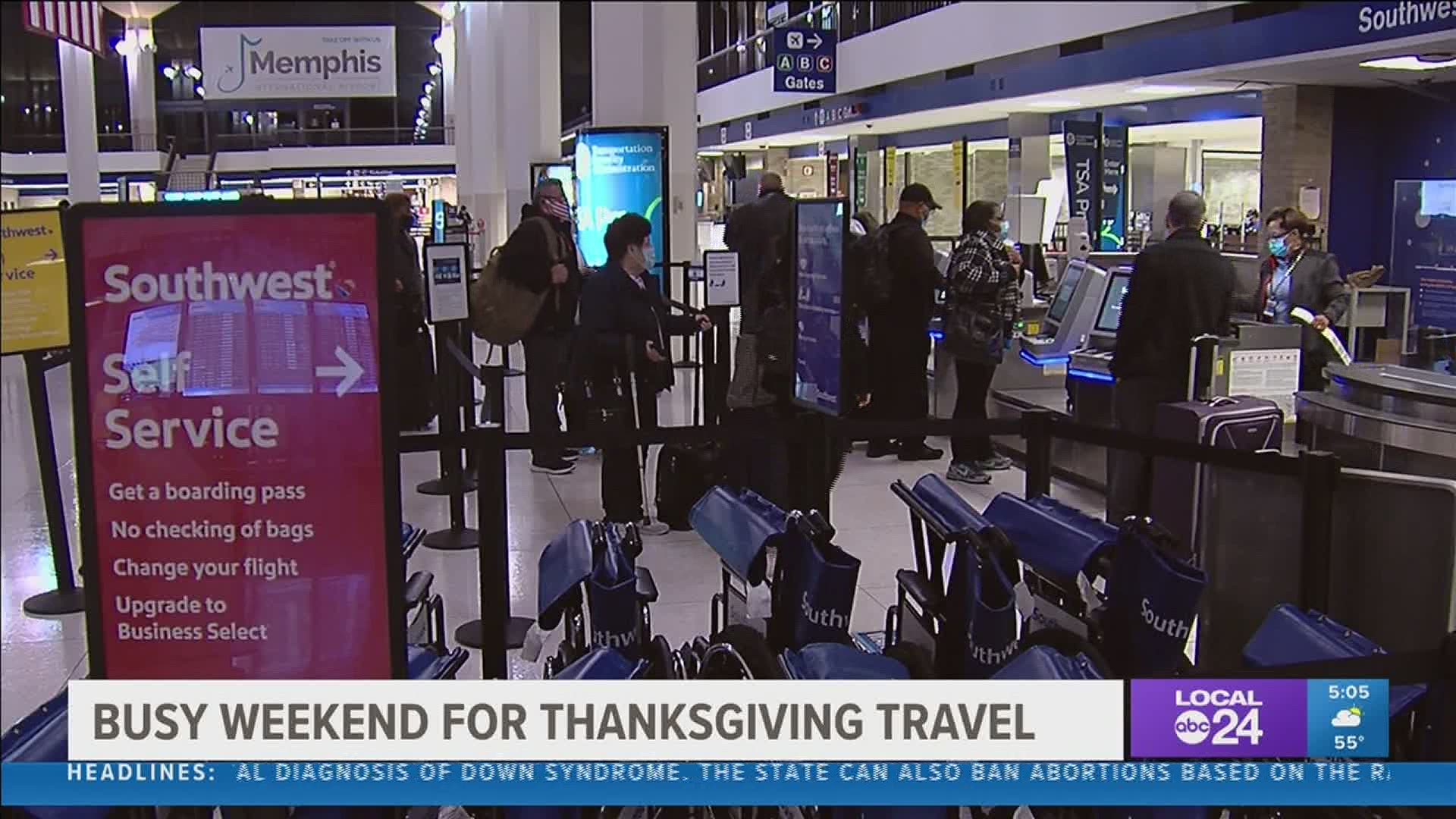 The TSA reports the second highest number of fliers on Friday since the start of the pandemic.