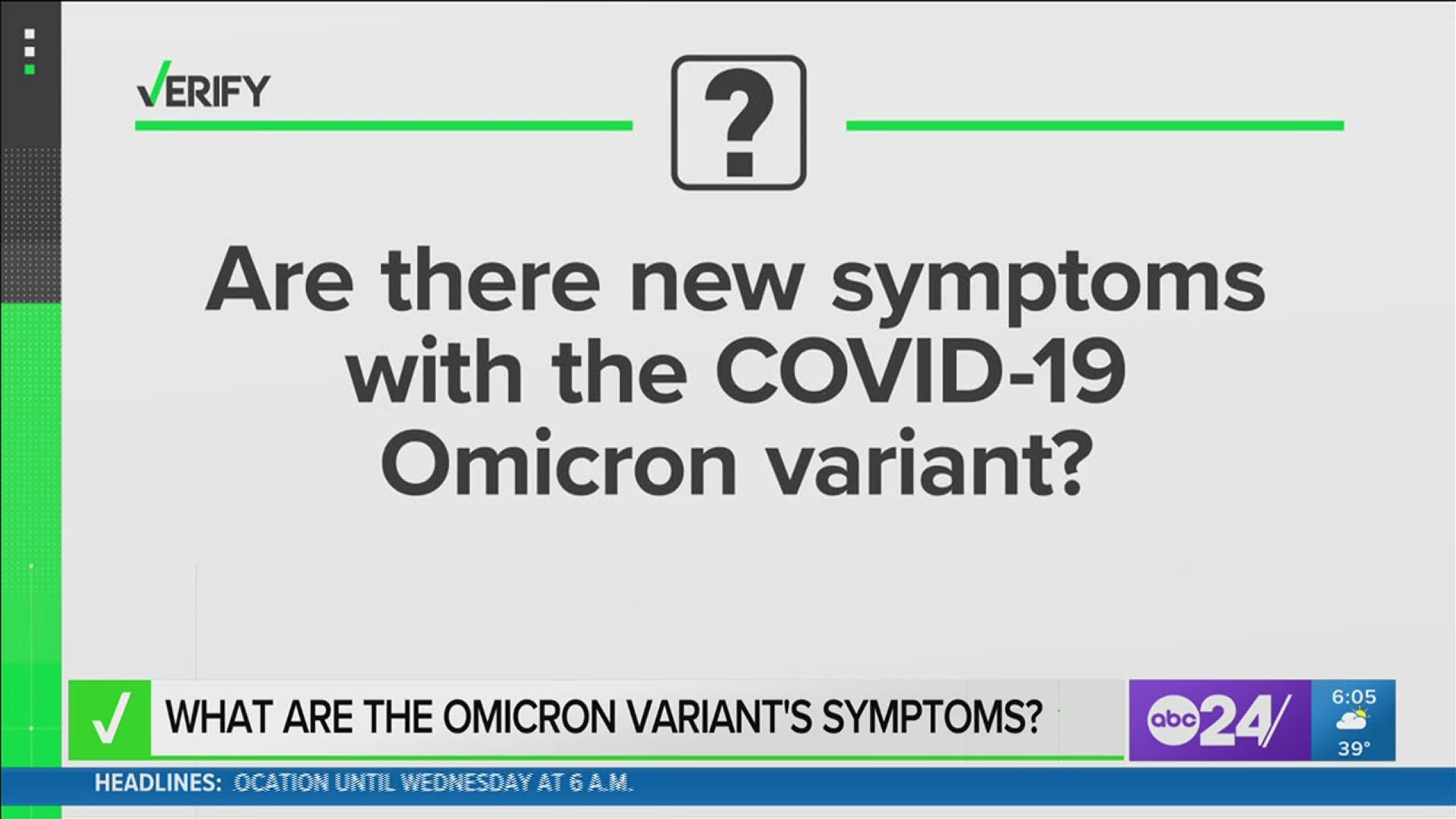Omicron covid symptoms