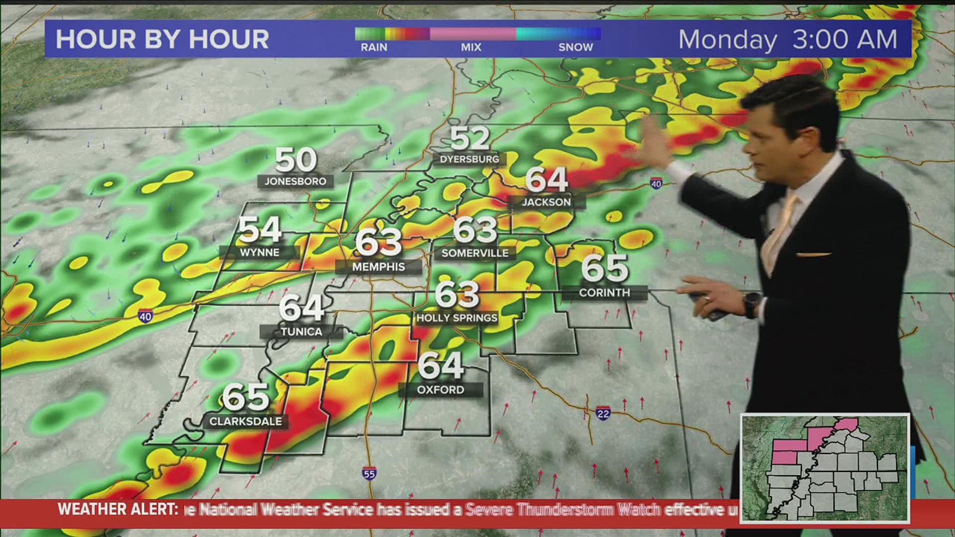 John Bryant tracking strong storms that will be coming to the Mid-South overnight.