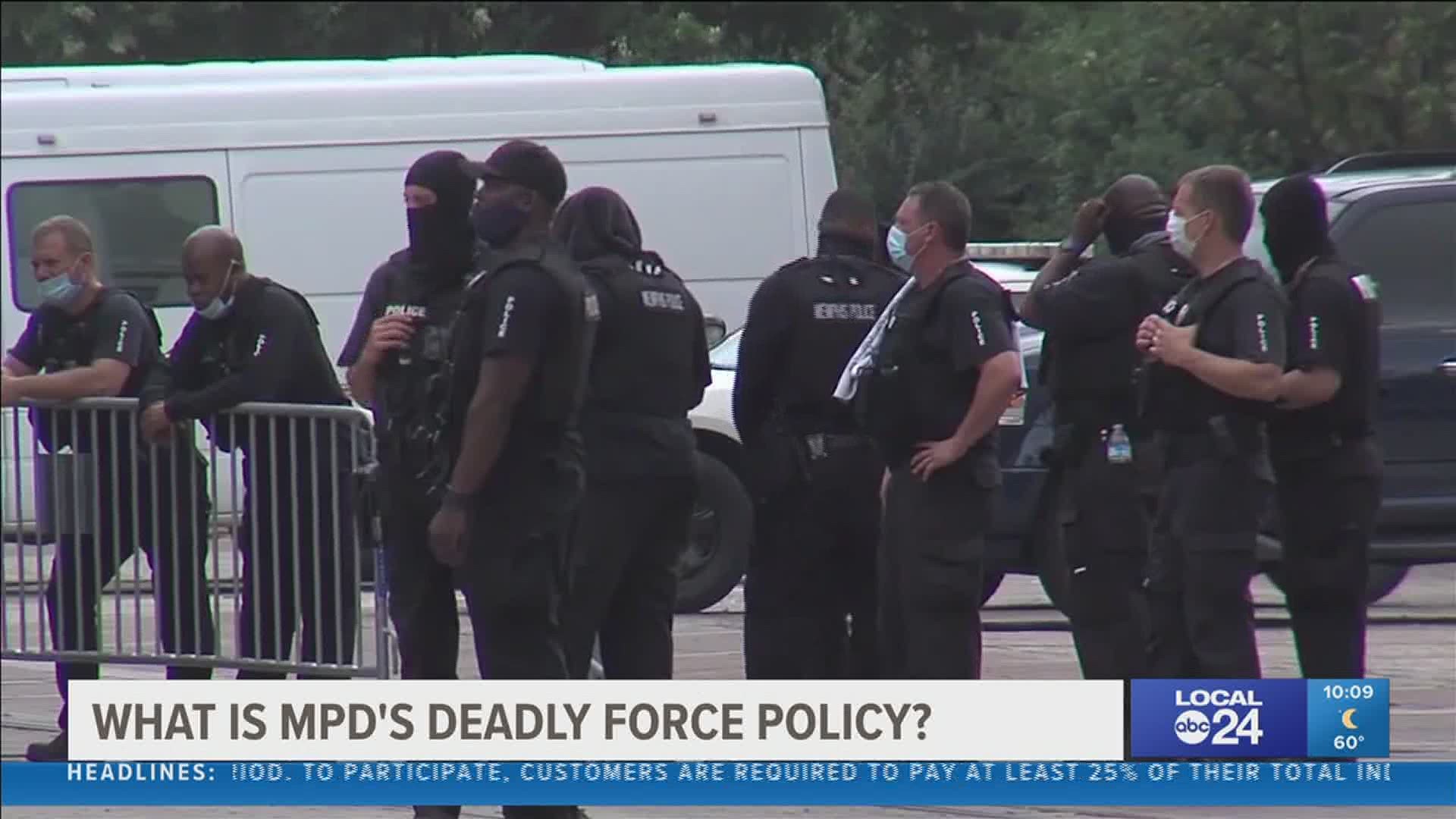 One type of force is "never" to be used by officers according to MPD.