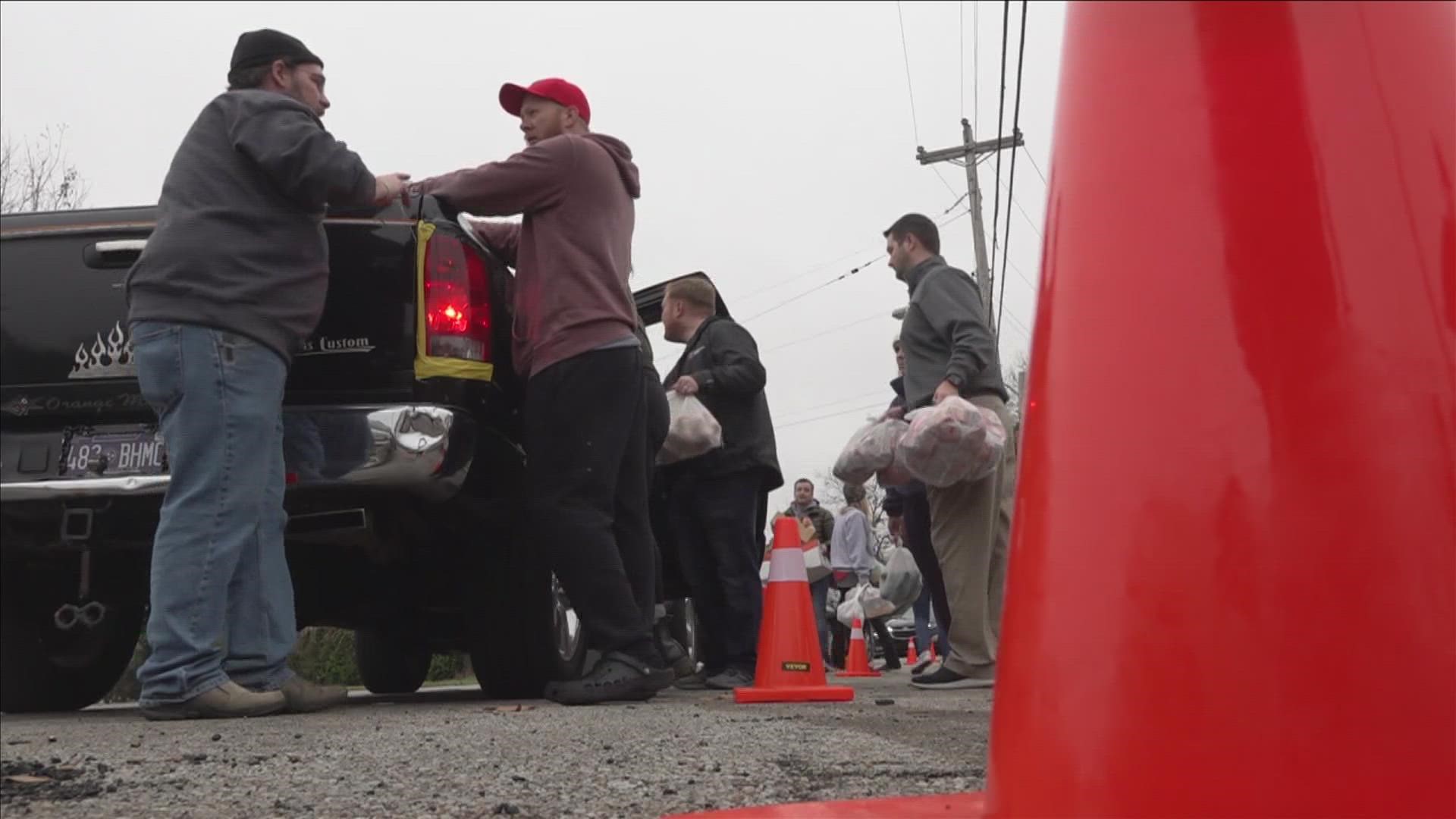 The food drive started during the pandemic and has brought together several members of the Orange Mound community.