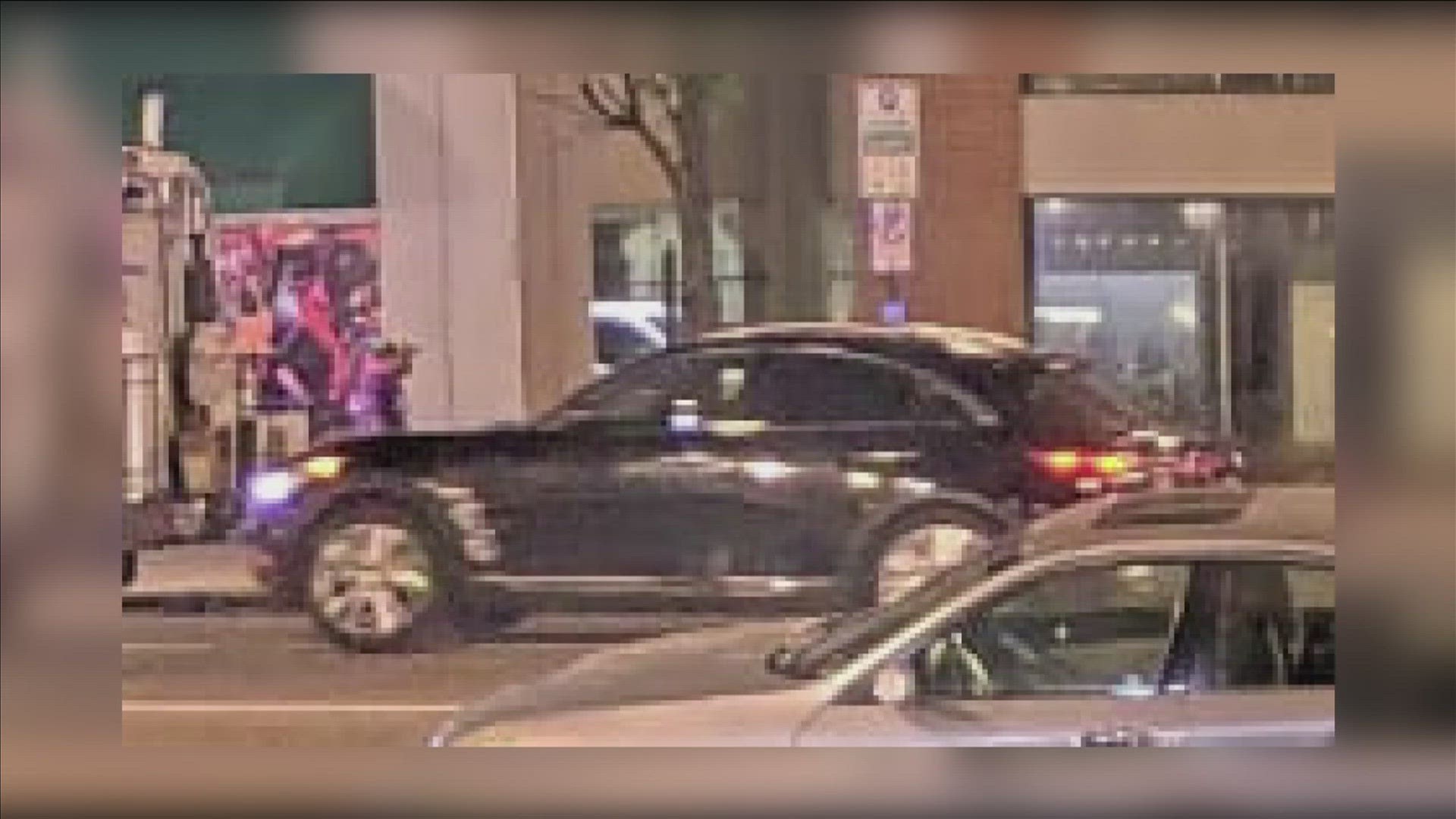 Tuesday, Memphis Police released photo and video of a car they said was used in the downtown mass shooting on Sunday that injured eight people.