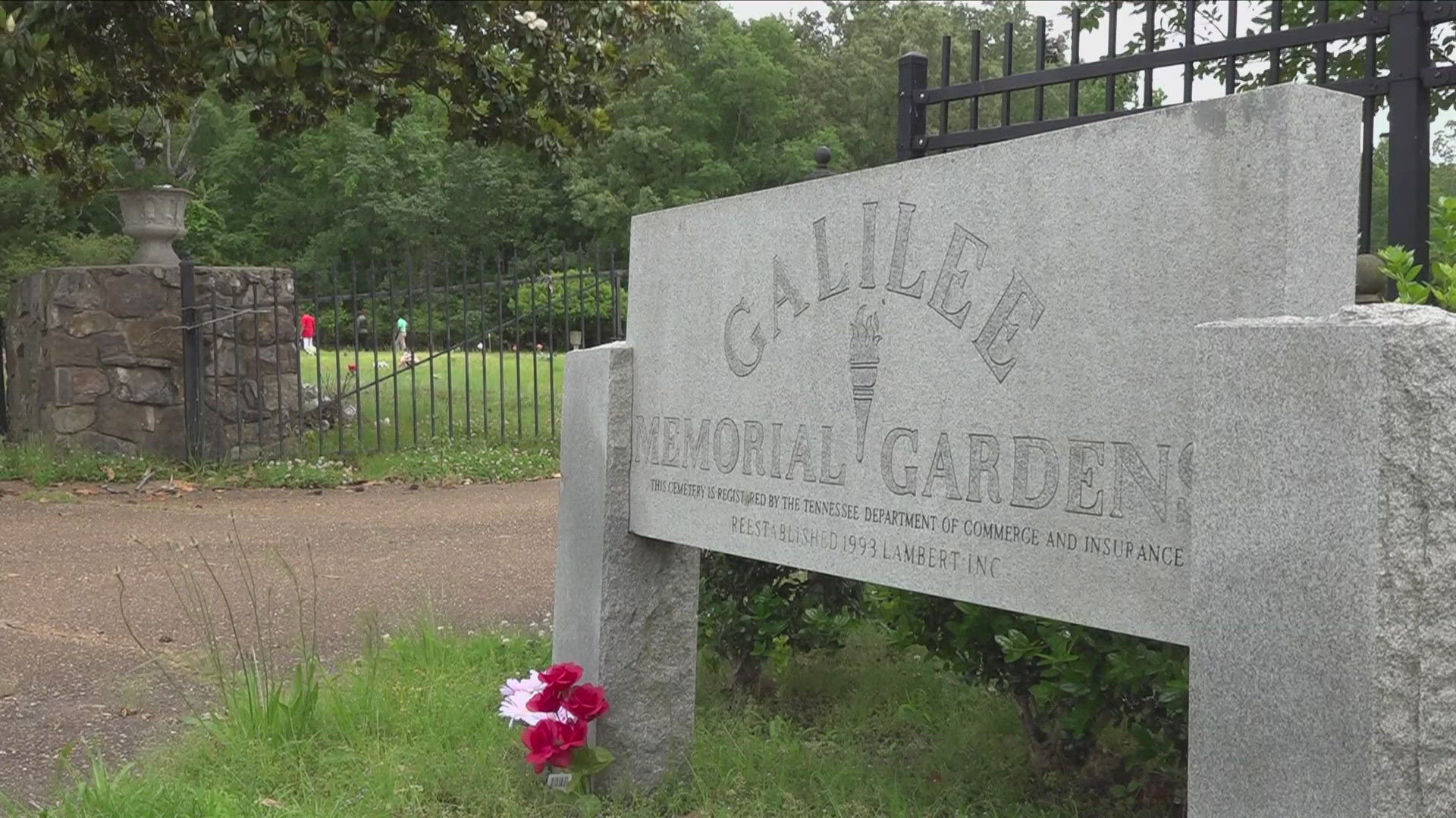 ABC24 reported on the uncut grass and untrimmed trees at the property which greeted people visiting the graves on Mother’s Day.