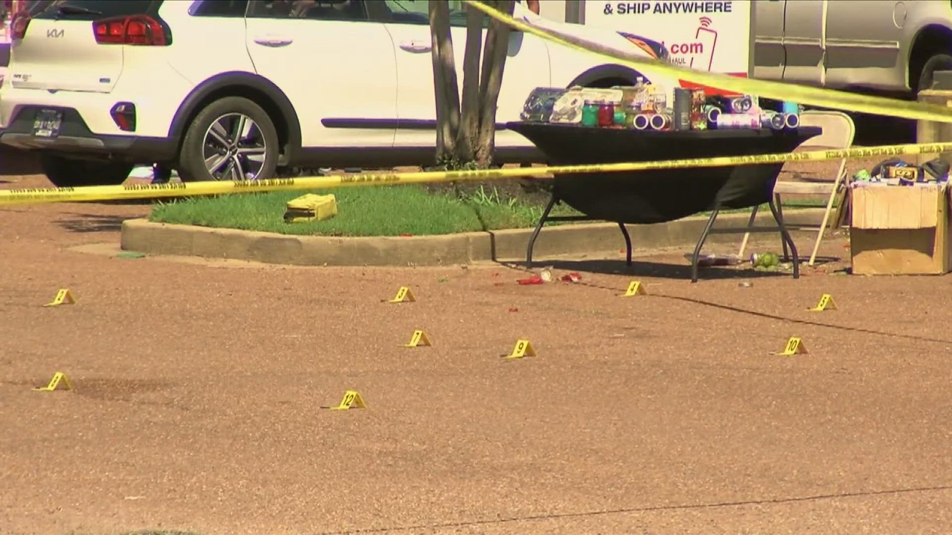 Memphis Police are trying to determine if the shooting was related to an early morning altercation in the same parking lot.