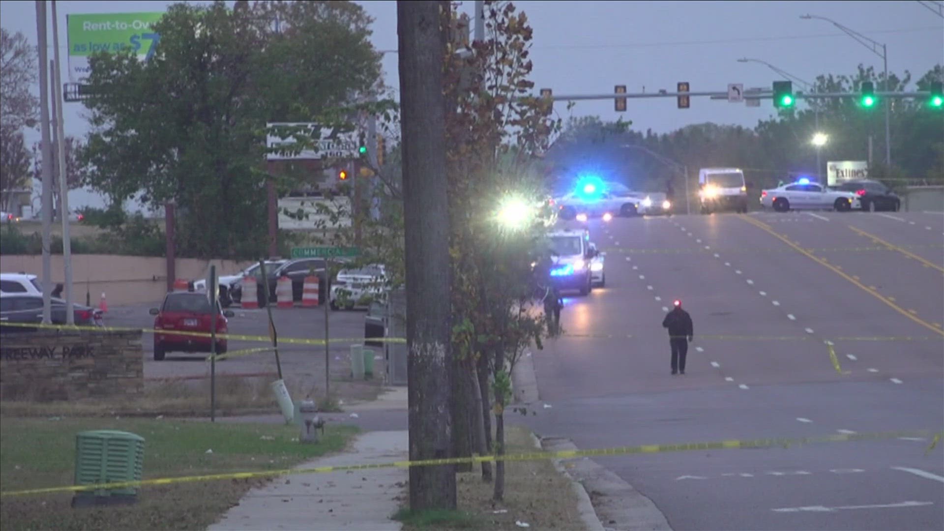 MPD said the shooting took place at the 3200 block of Elvis Presley Boulevard Sunday.