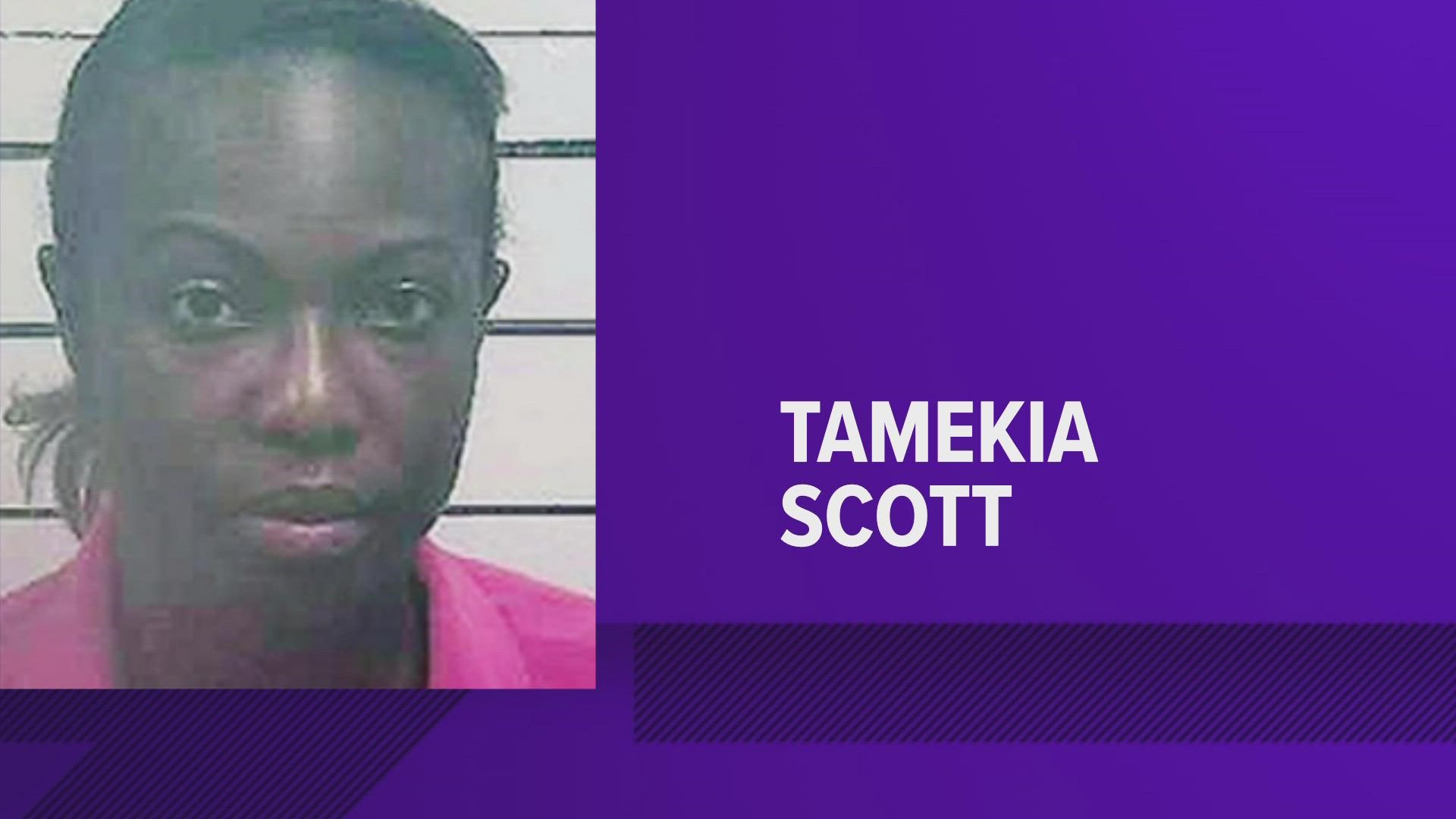Tamekia Scott repeatedly stabbed the Hernando postmaster with a screwdriver on July 13, 2021, court documents said.