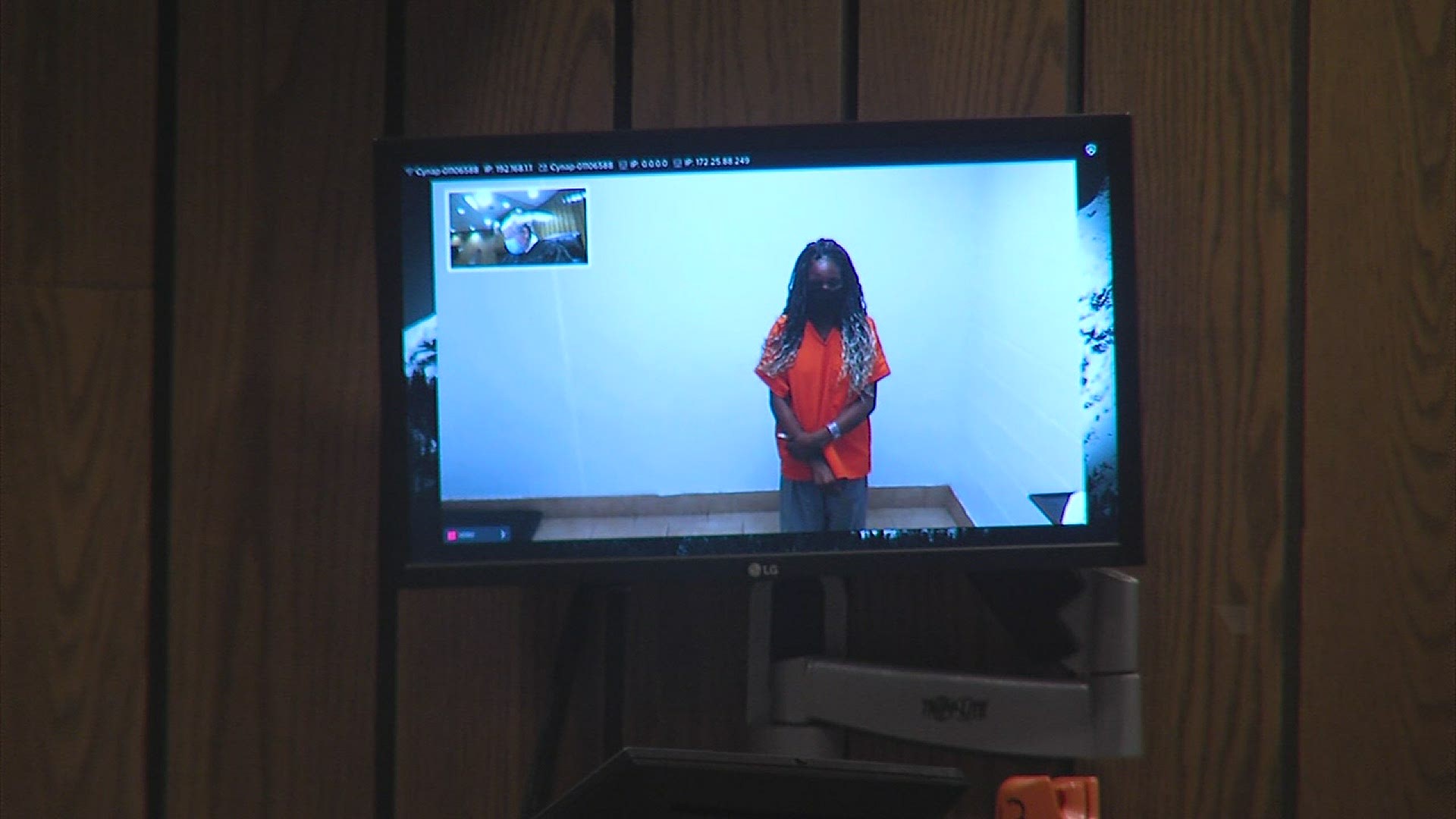 LaShun Jenkins was appointed an attorney during the video arraignment. She is due back in court next week.