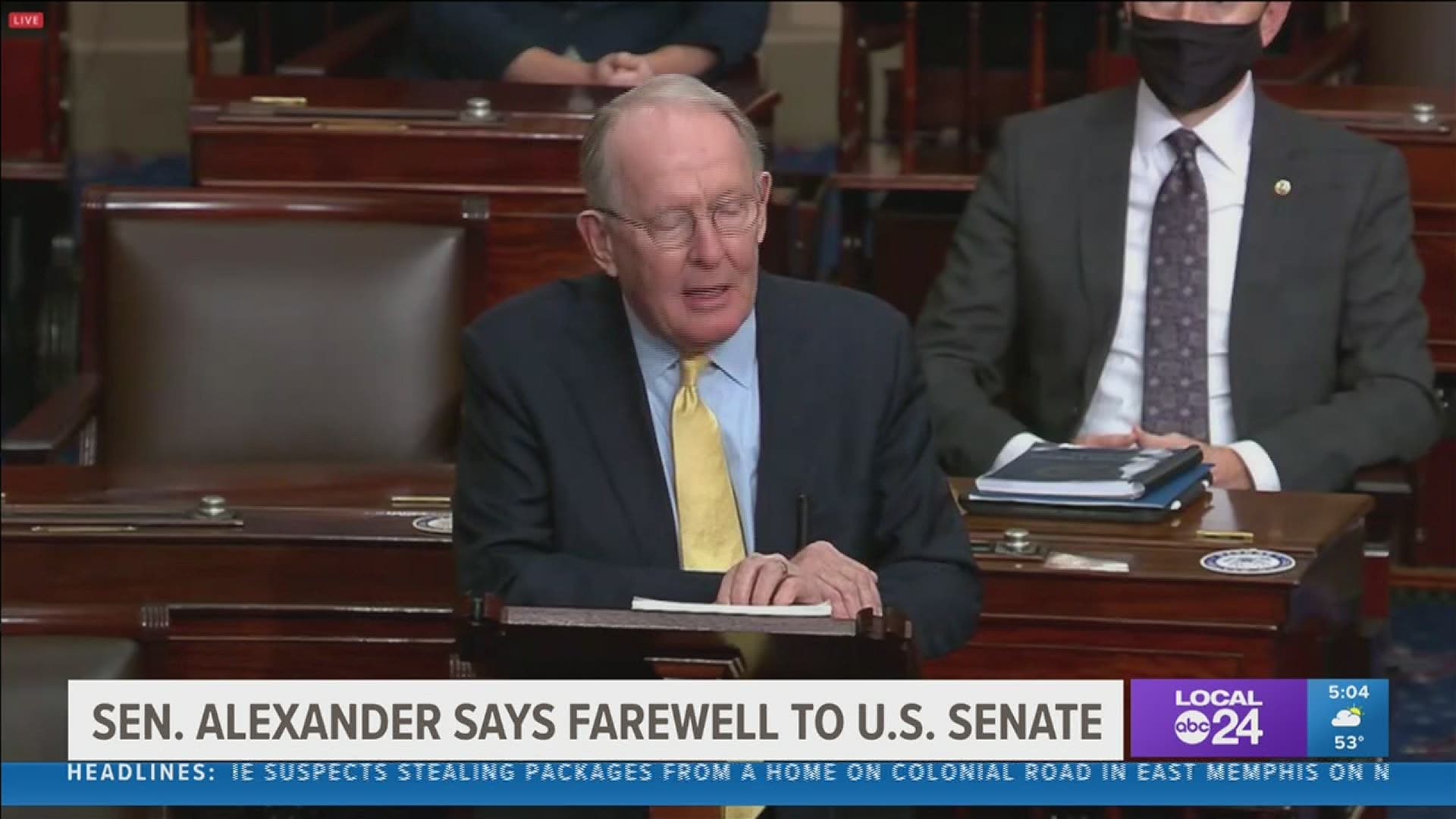Senator Alexander is retiring after many years serving the public.