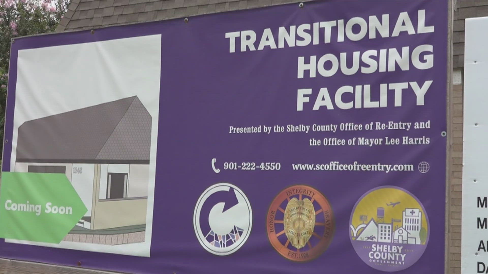 The home will help non-violent inmates from the Shelby County Department of Corrections receive the therapy and tools they need to readjust to live outside.