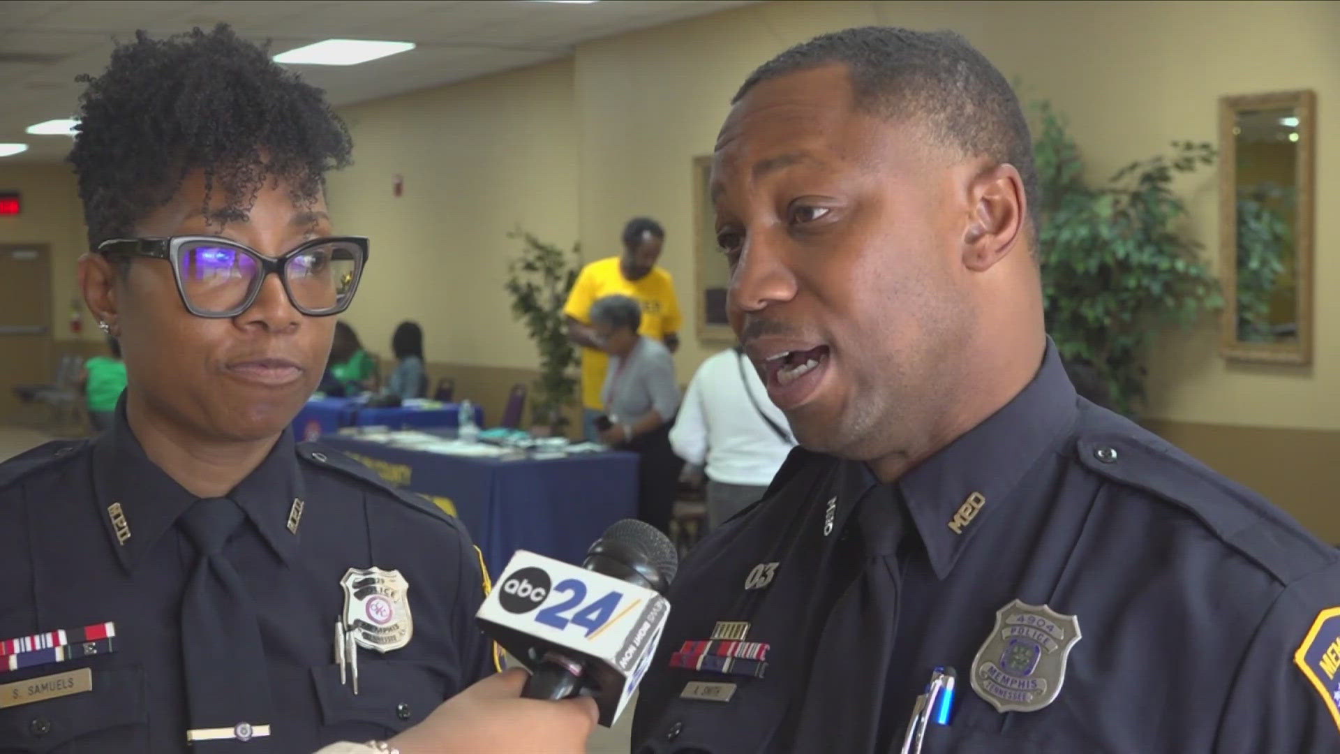 During their 'Faith in Blue' week, the Memphis Police partnered with the Shelby County District Attorney's Office to educate community members about the election.