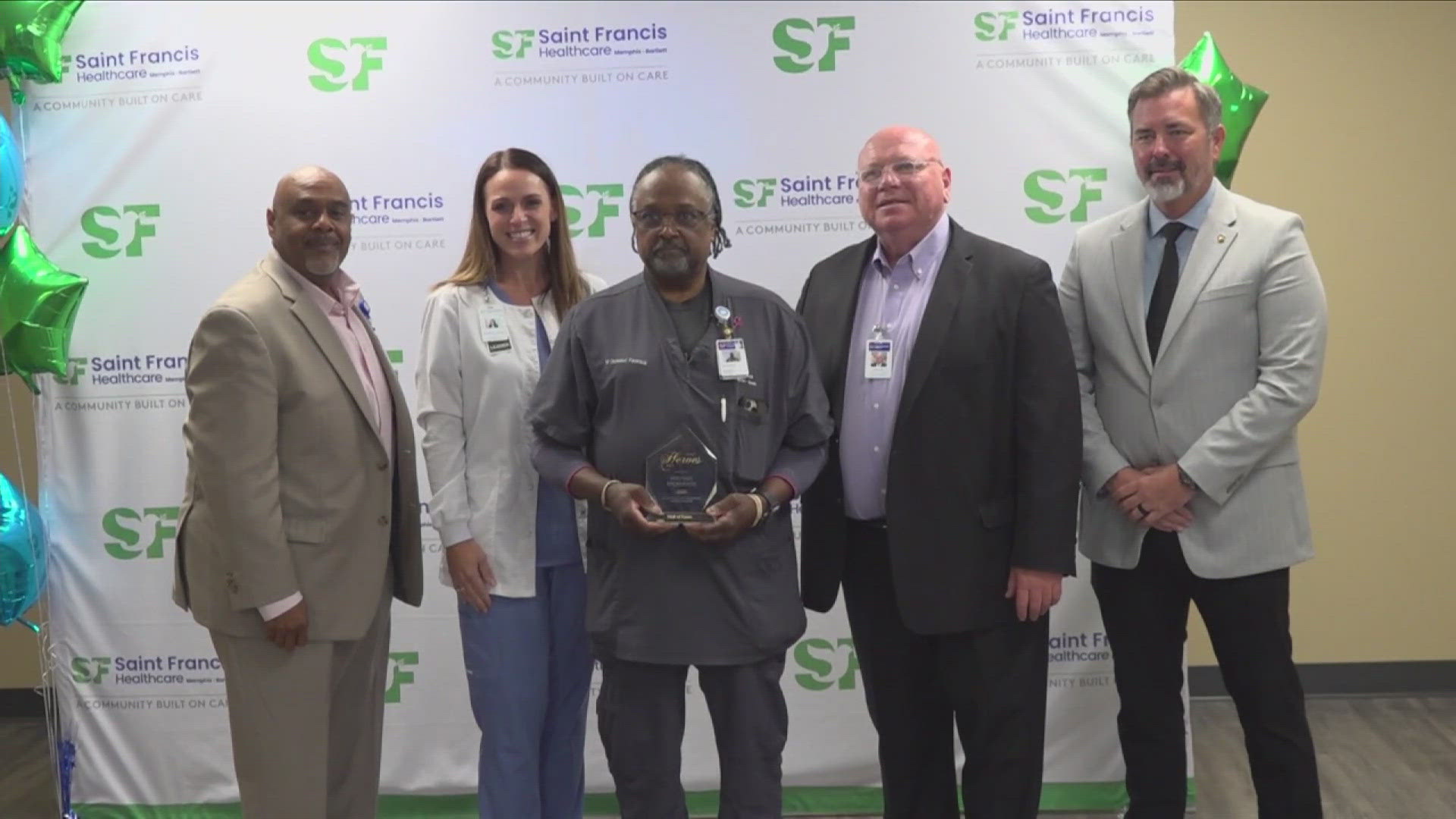 Today, Saint Francis Hospital in Bartlett gave its highest honor to an emergency room paramedic.