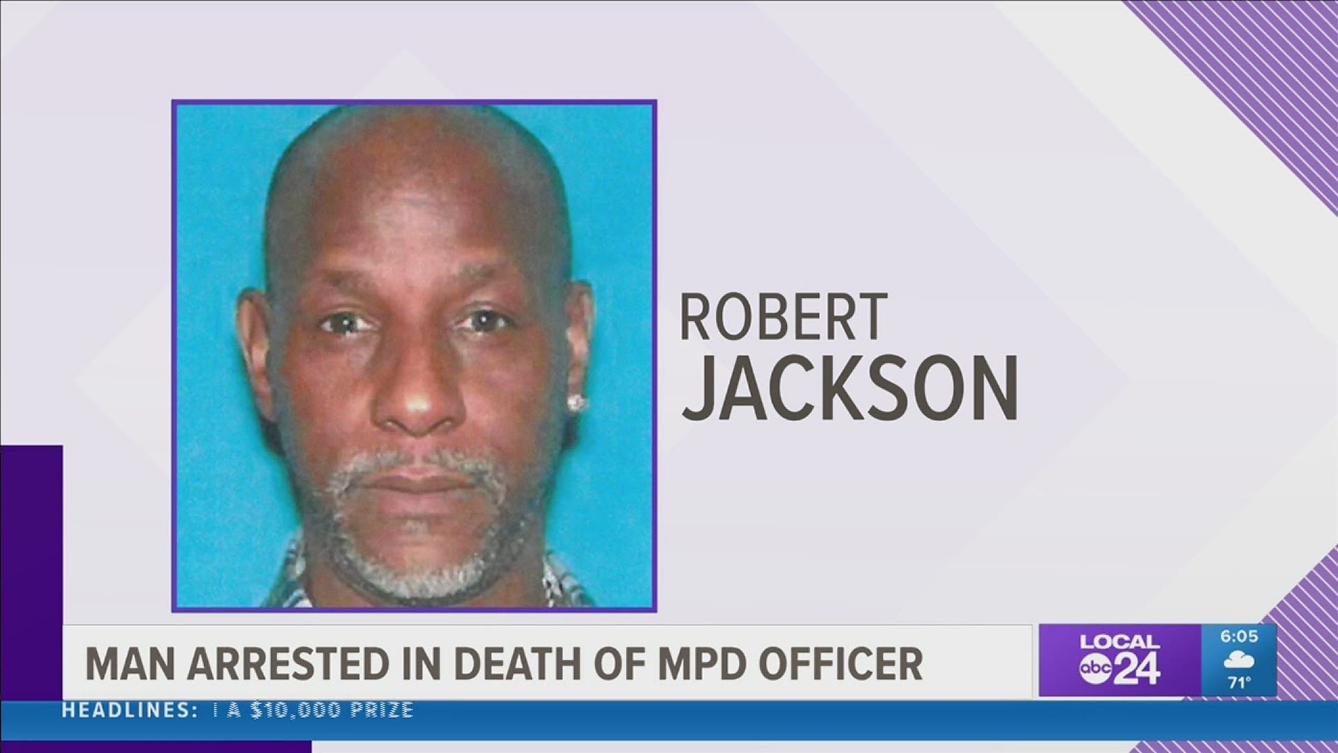 54-year-old Robert Earl Jackson is accused of drunk driving in the death of 31-year-old MPD Officer Nicholas Blow, who died in the crash Monday night.