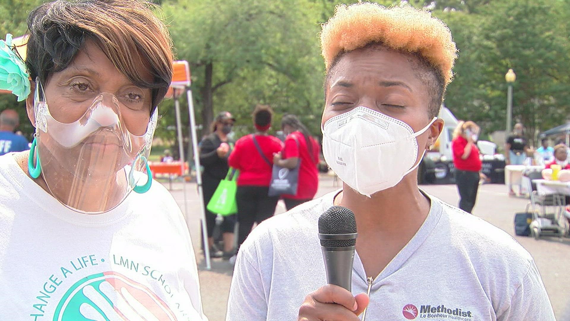 Representatives for Methodist Hospital were out in Orange Mound Saturday, helping folks get - and stay - healthy.