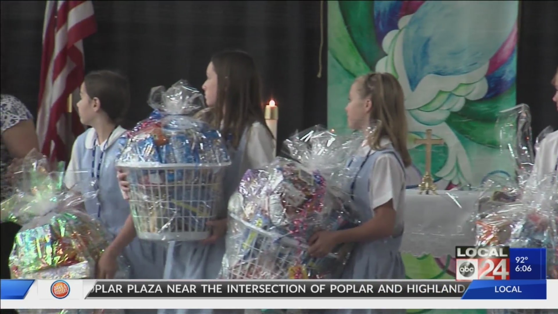 Local students honor first responders on 9/11 with gift baskets & breakfast