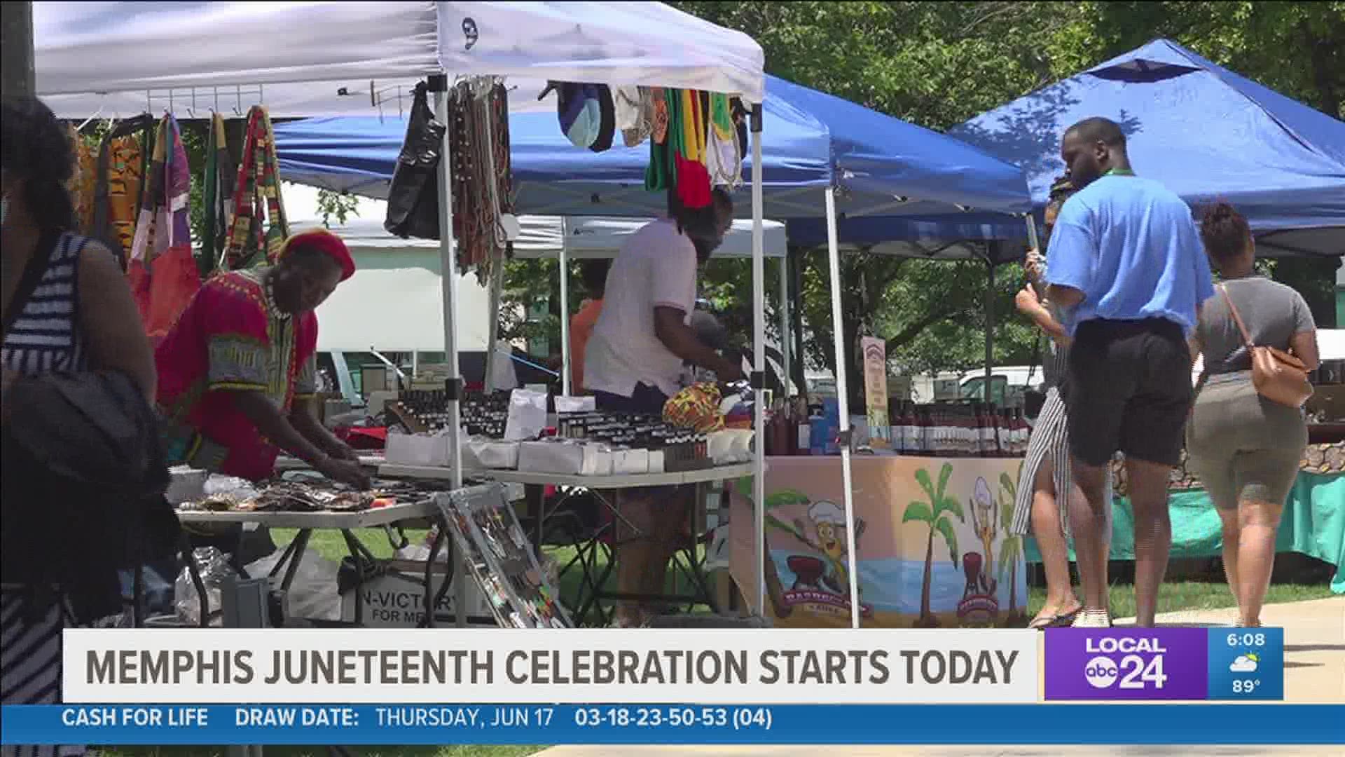 For the first time, the annual Juneteenth festival is held at the Health Sciences Park where the remains of a former slave trader were recently removed weeks ago.